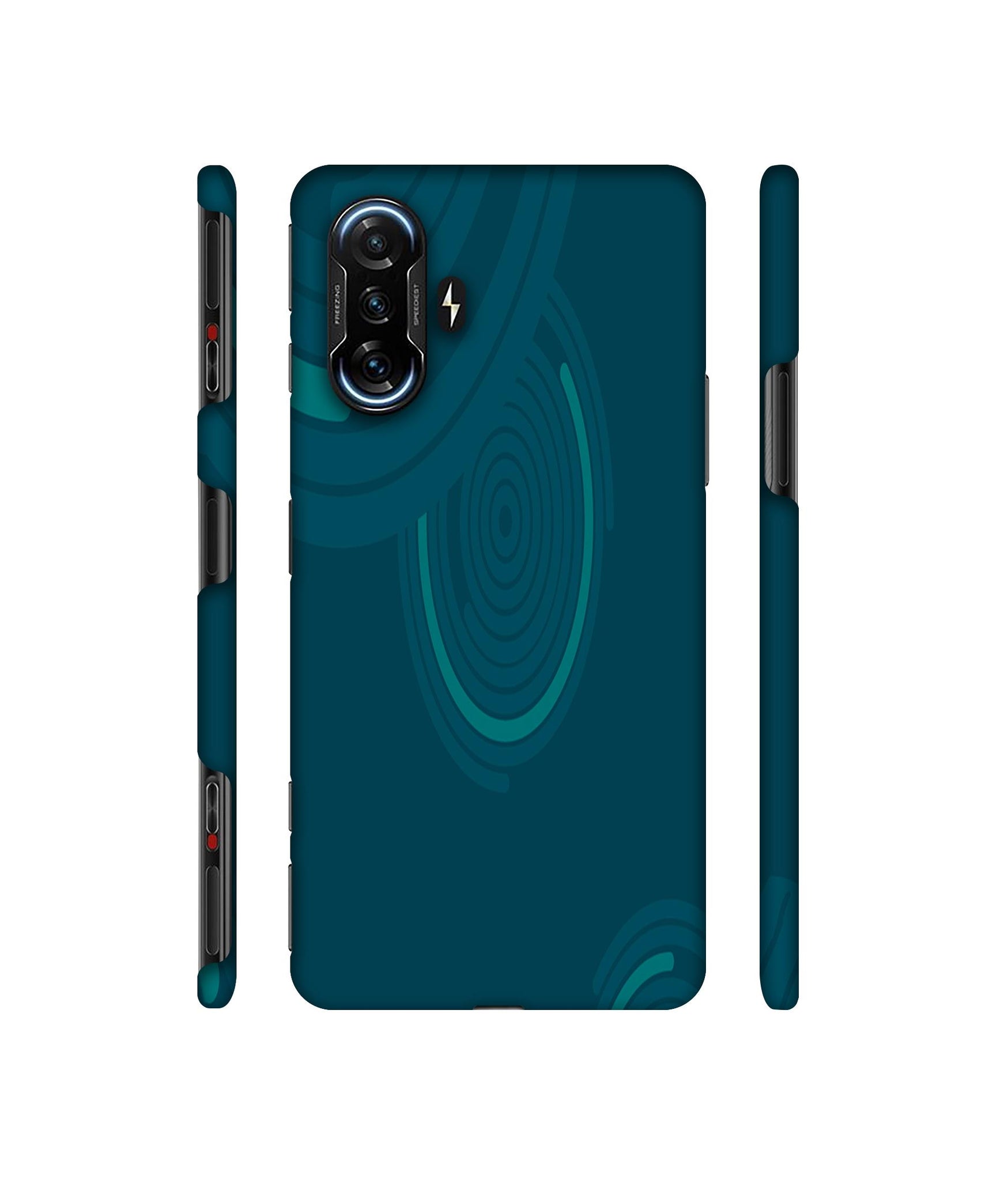 Round Texture Designer Hard Back Cover for Mi Poco F3 GT