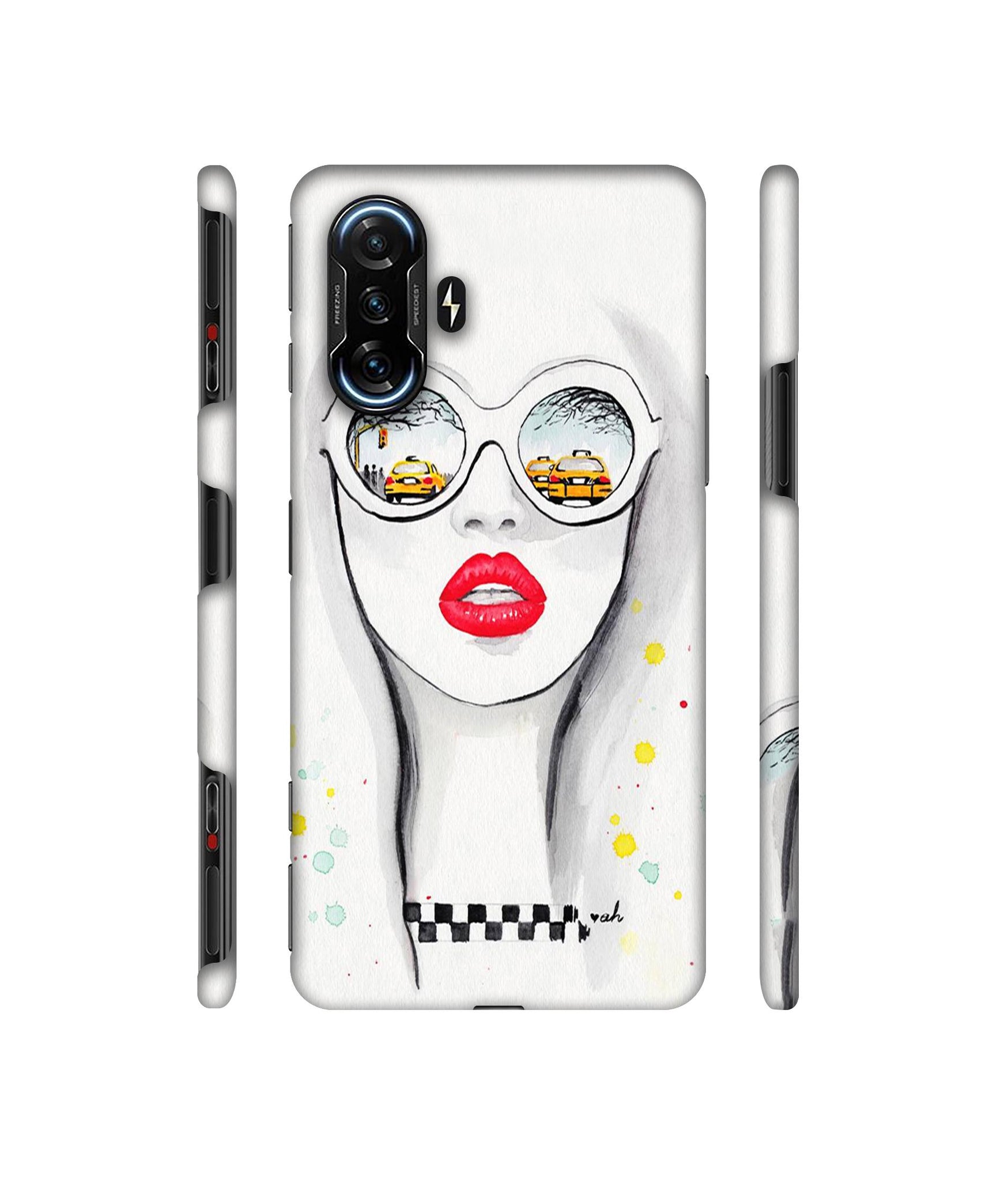 Girl Designer Hard Back Cover for Mi Poco F3 GT