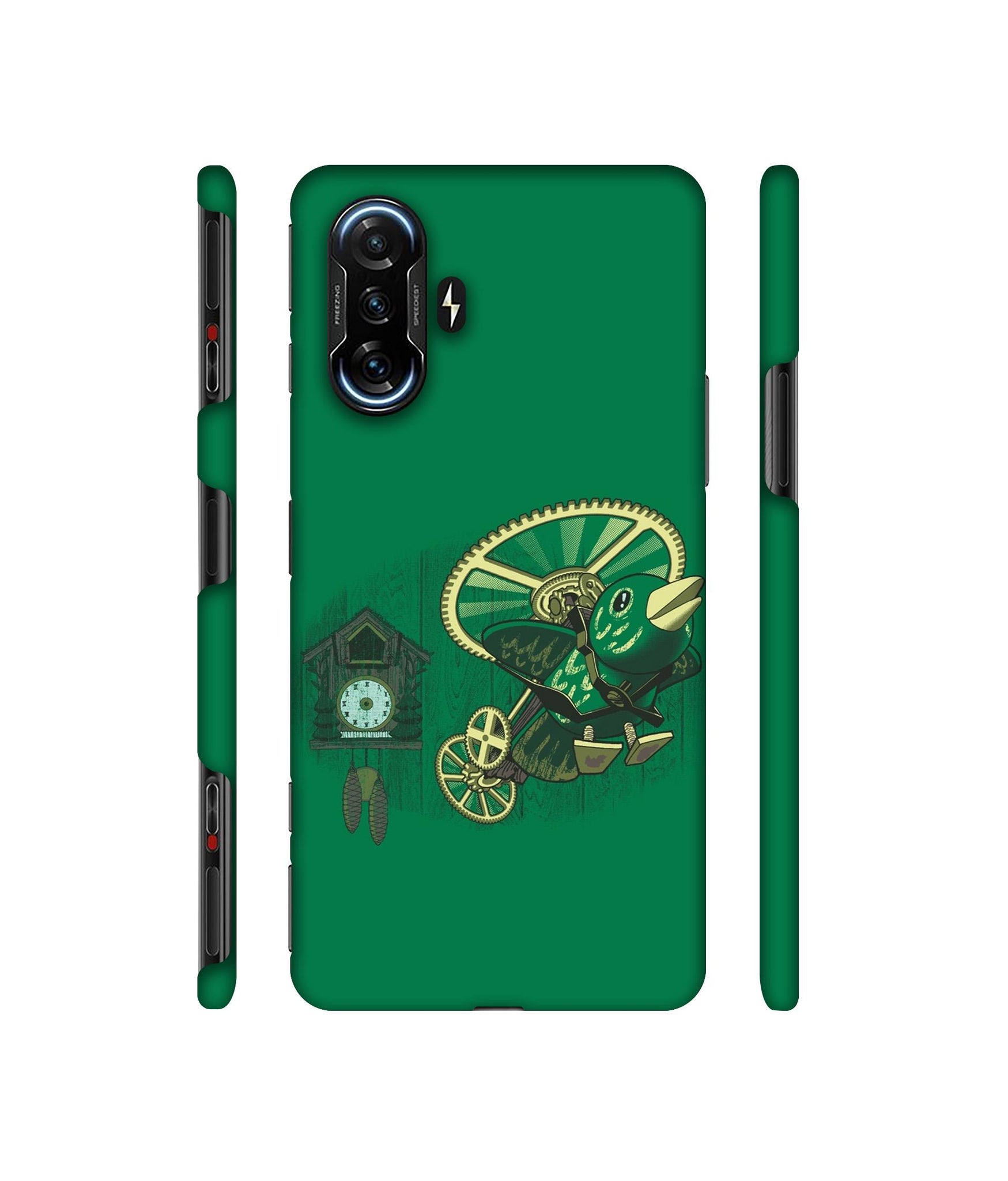 Clock Bird Designer Hard Back Cover for Mi Poco F3 GT