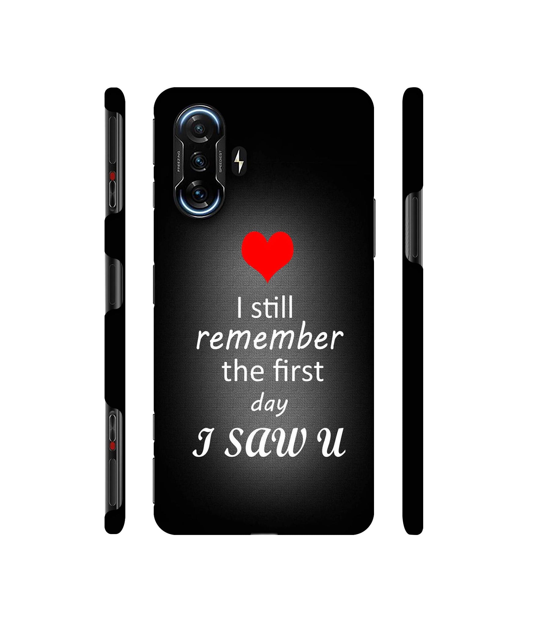 I Saw You Heart Designer Hard Back Cover for Mi Poco F3 GT