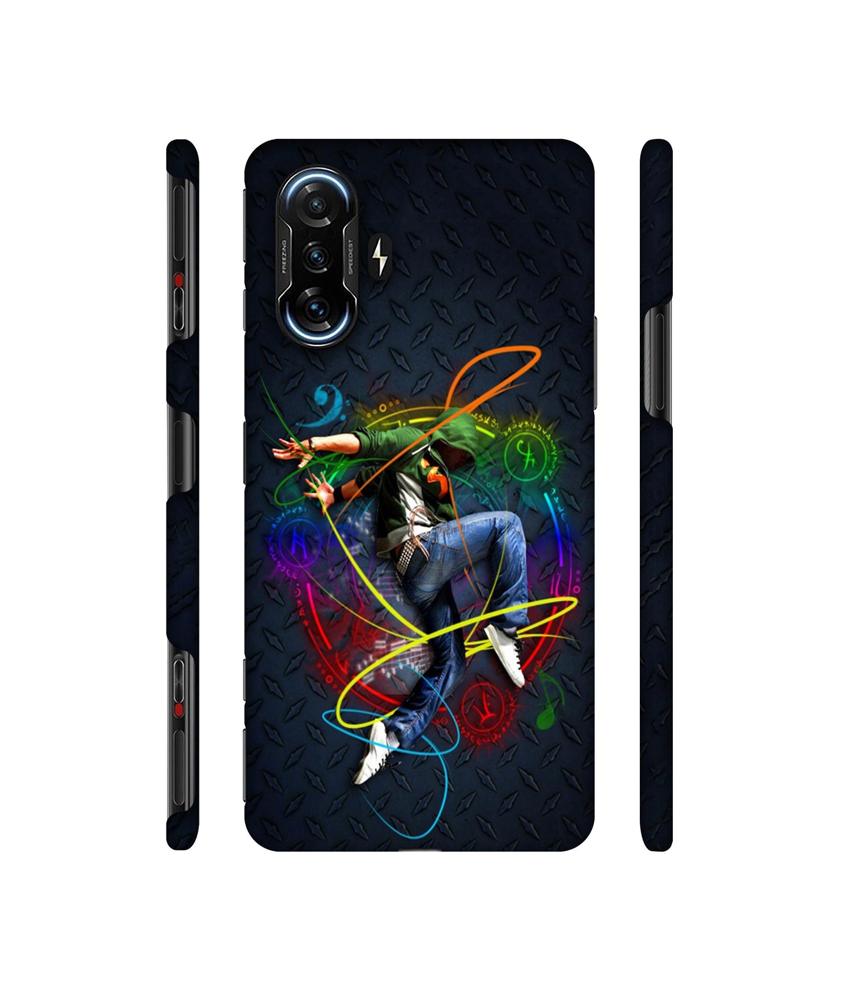 Boy With Music Designer Hard Back Cover for Mi Poco F3 GT