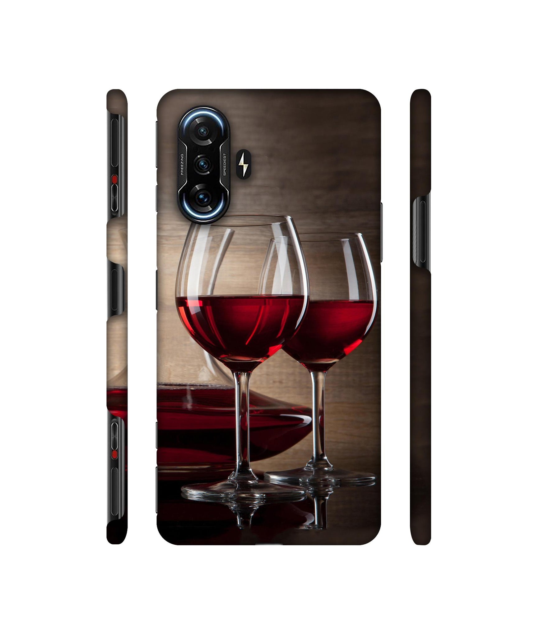 Wine Glass Designer Hard Back Cover for Mi Poco F3 GT