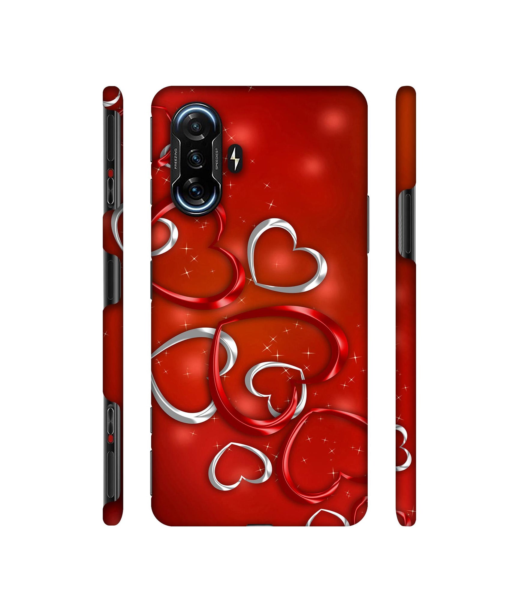 Hearts Designer Hard Back Cover for Mi Poco F3 GT