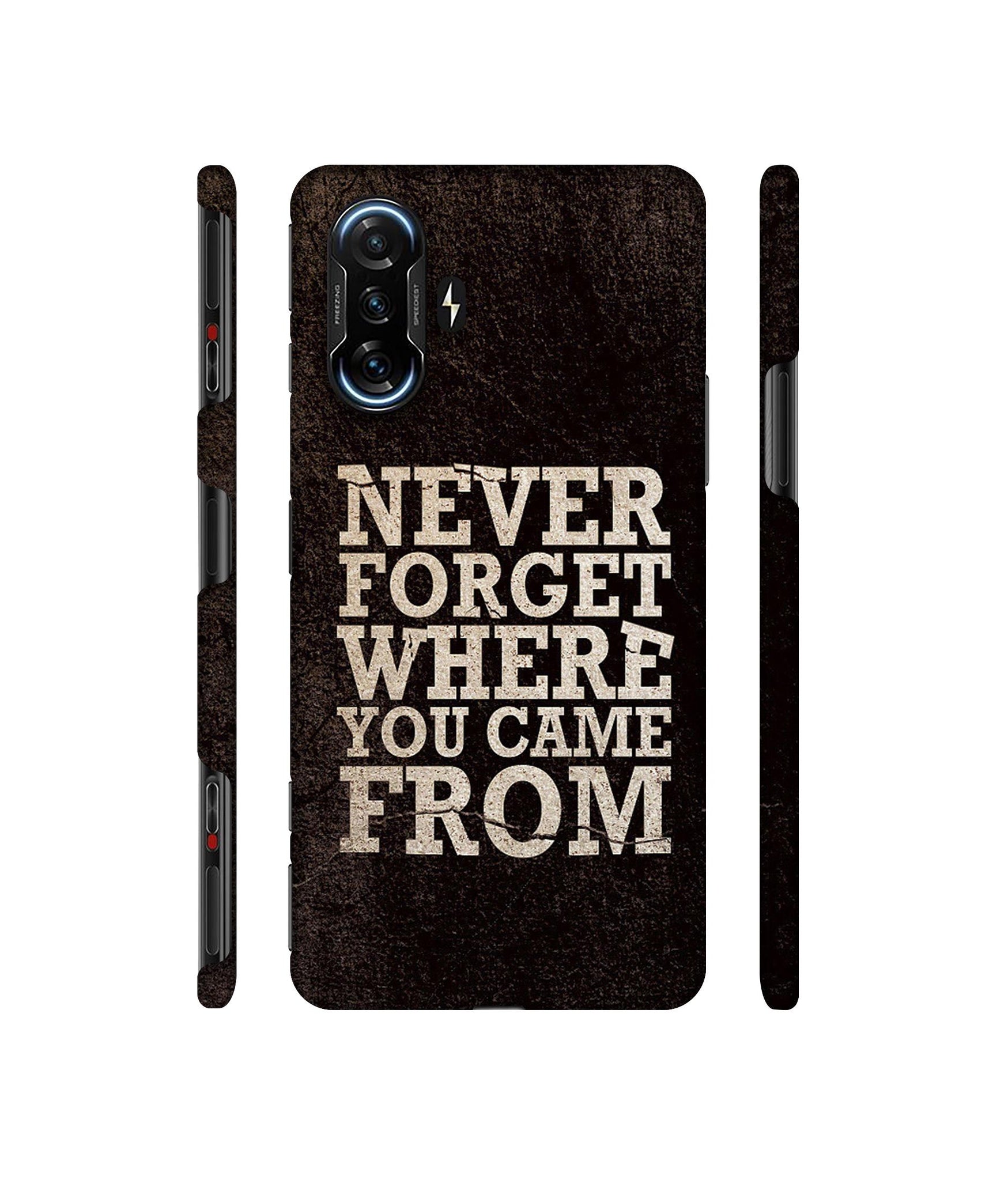 Thought Designer Hard Back Cover for Mi Poco F3 GT