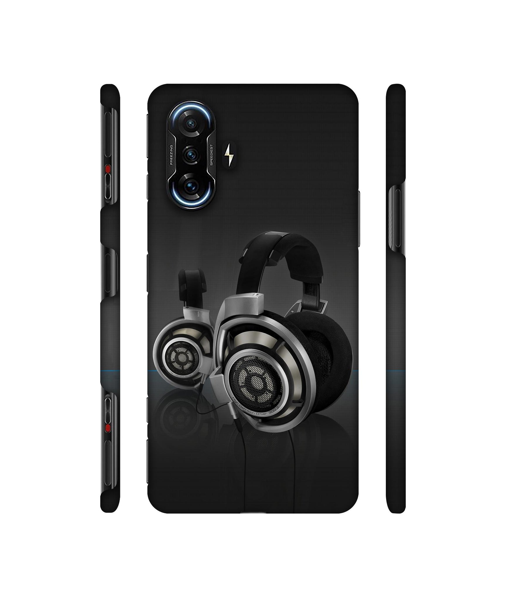 Head Phone Designer Hard Back Cover for Mi Poco F3 GT