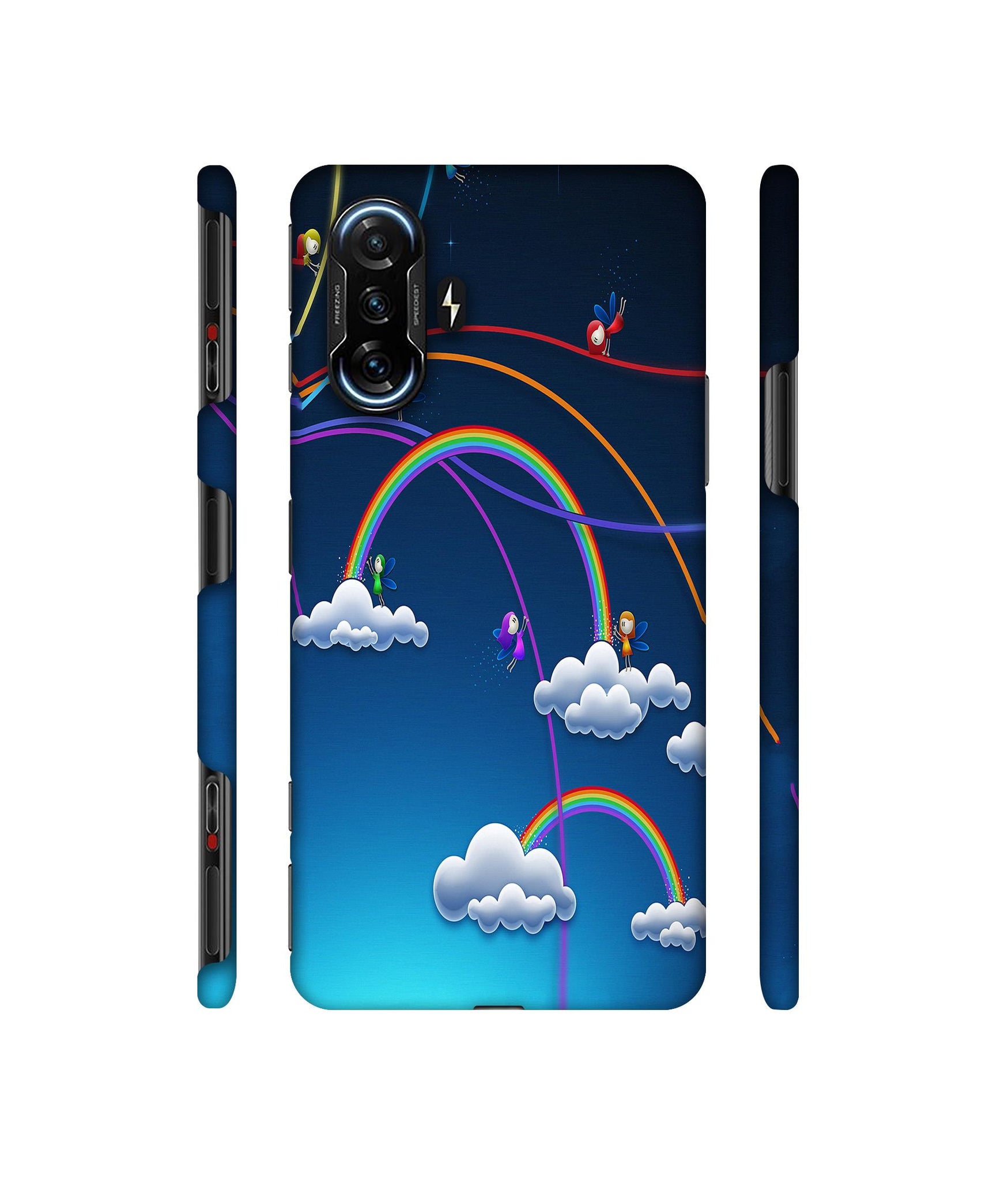 Rainbow Designer Hard Back Cover for Mi Poco F3 GT