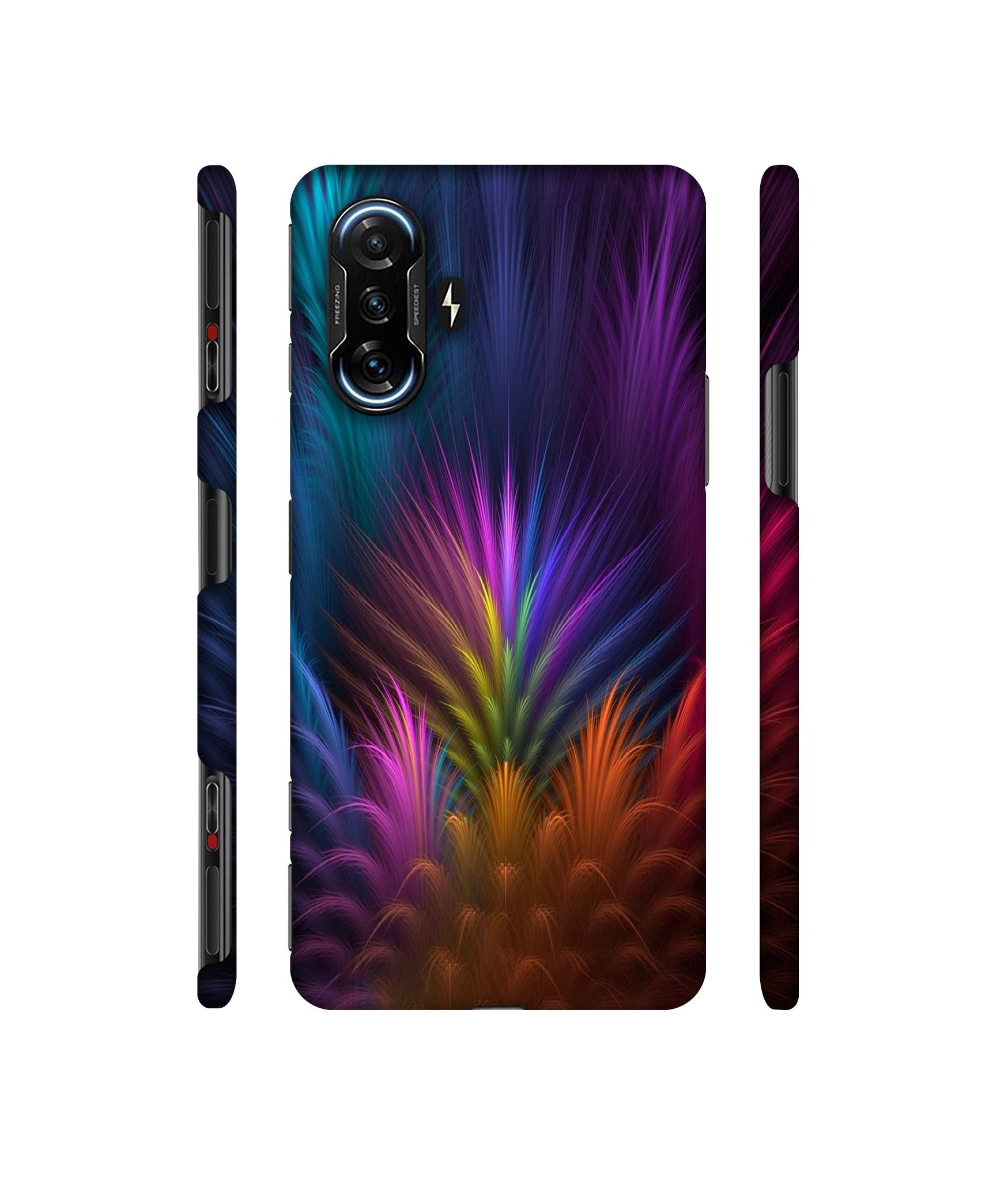 Multicoloured Designer Hard Back Cover for Mi Poco F3 GT