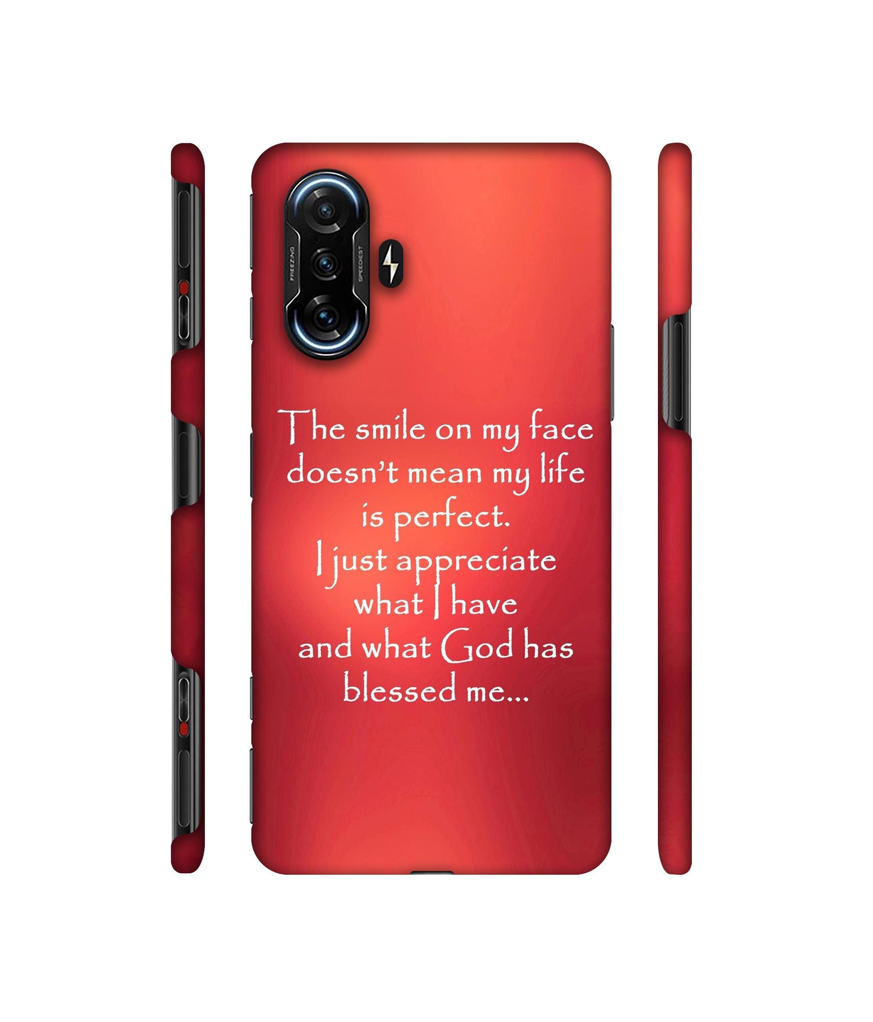 Quotes On Life Designer Hard Back Cover for Mi Poco F3 GT