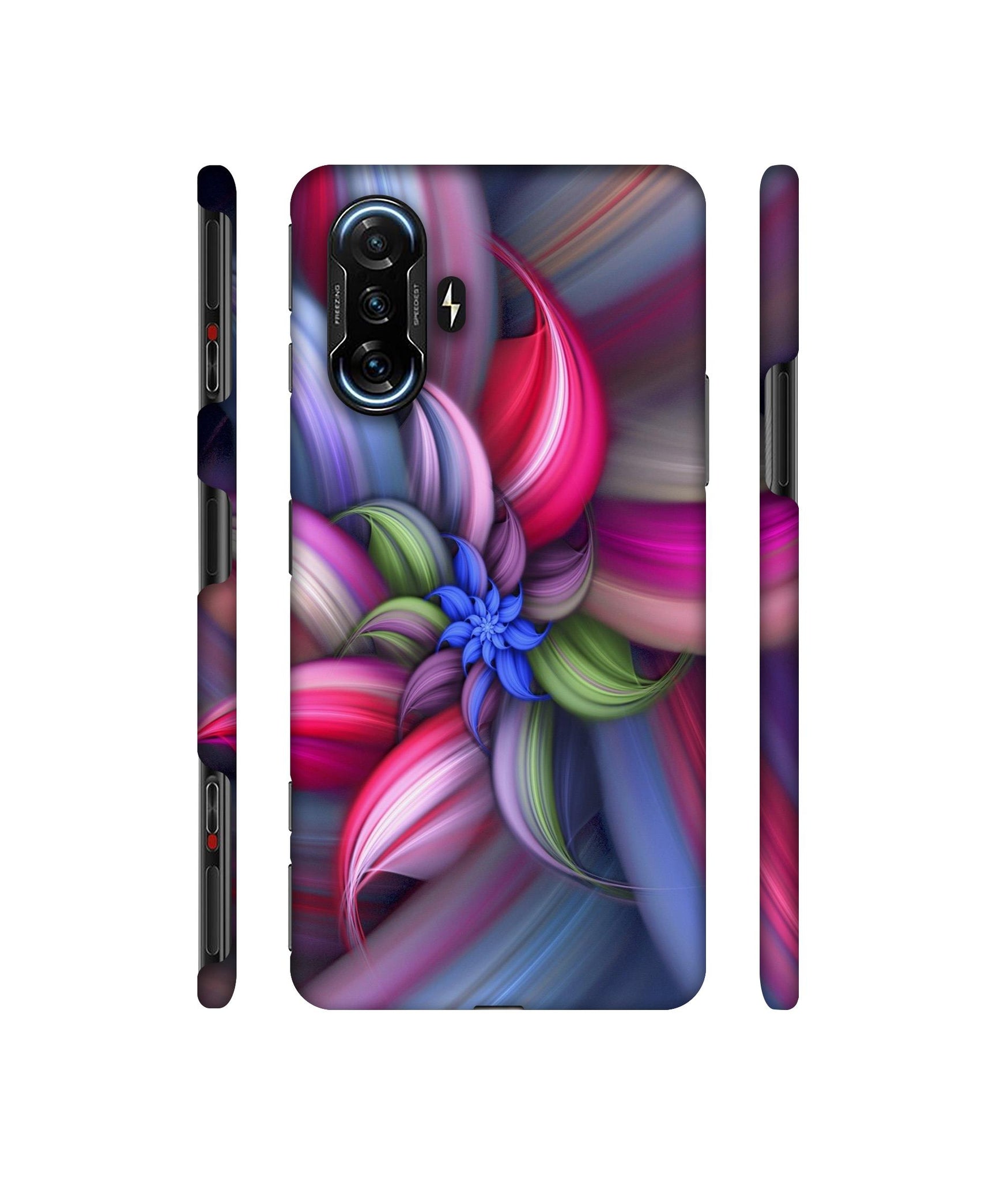 Colorful Flower Designer Hard Back Cover for Mi Poco F3 GT
