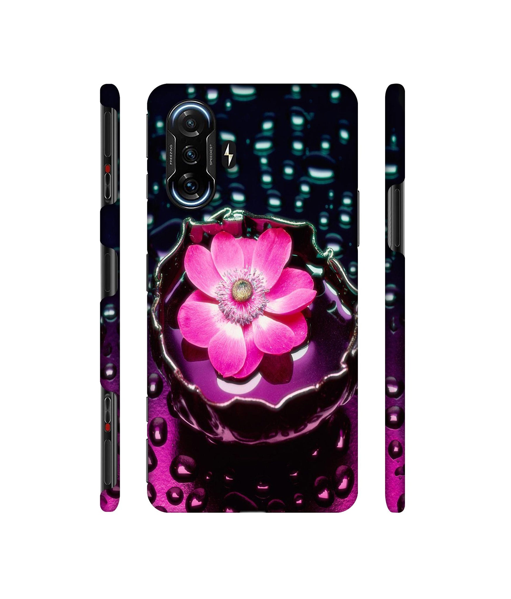 Flower in Water Designer Hard Back Cover for Mi Poco F3 GT