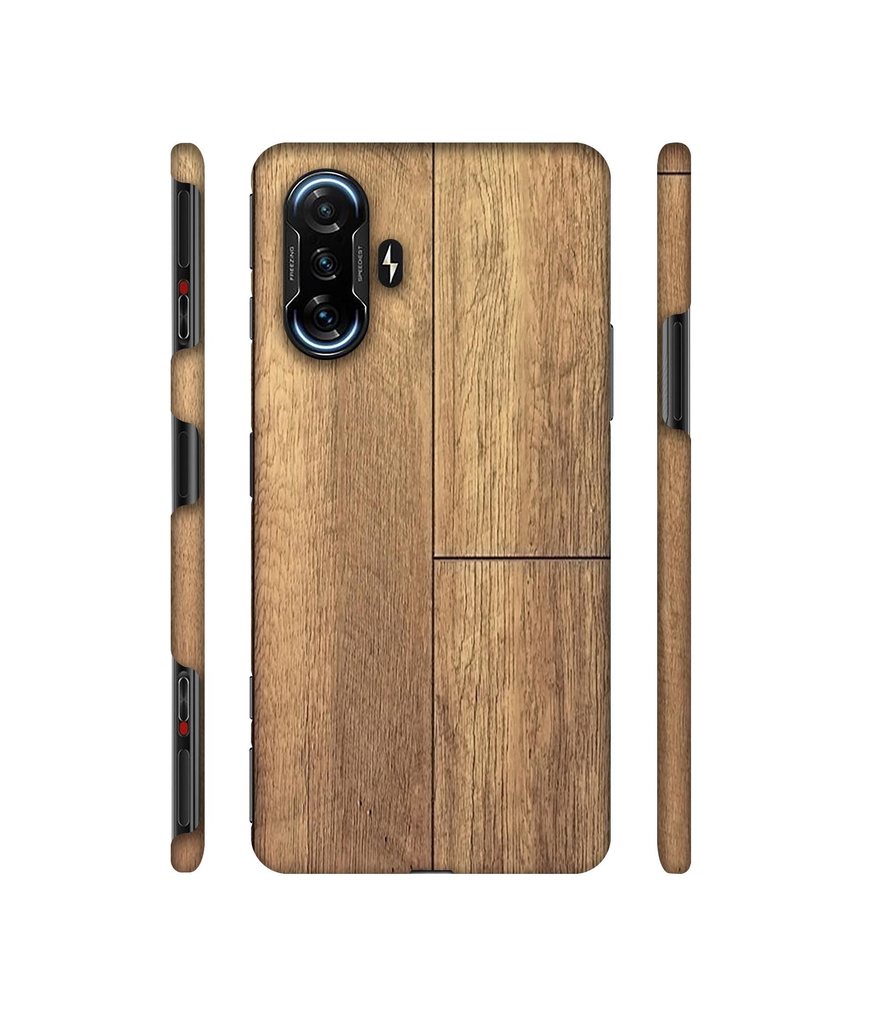 Wood Stretcher Designer Hard Back Cover for Mi Poco F3 GT