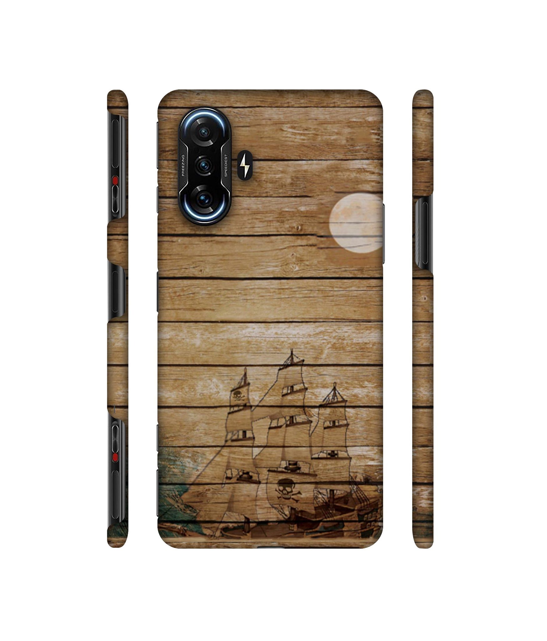 Wooden Pattern Designer Hard Back Cover for Mi Poco F3 GT