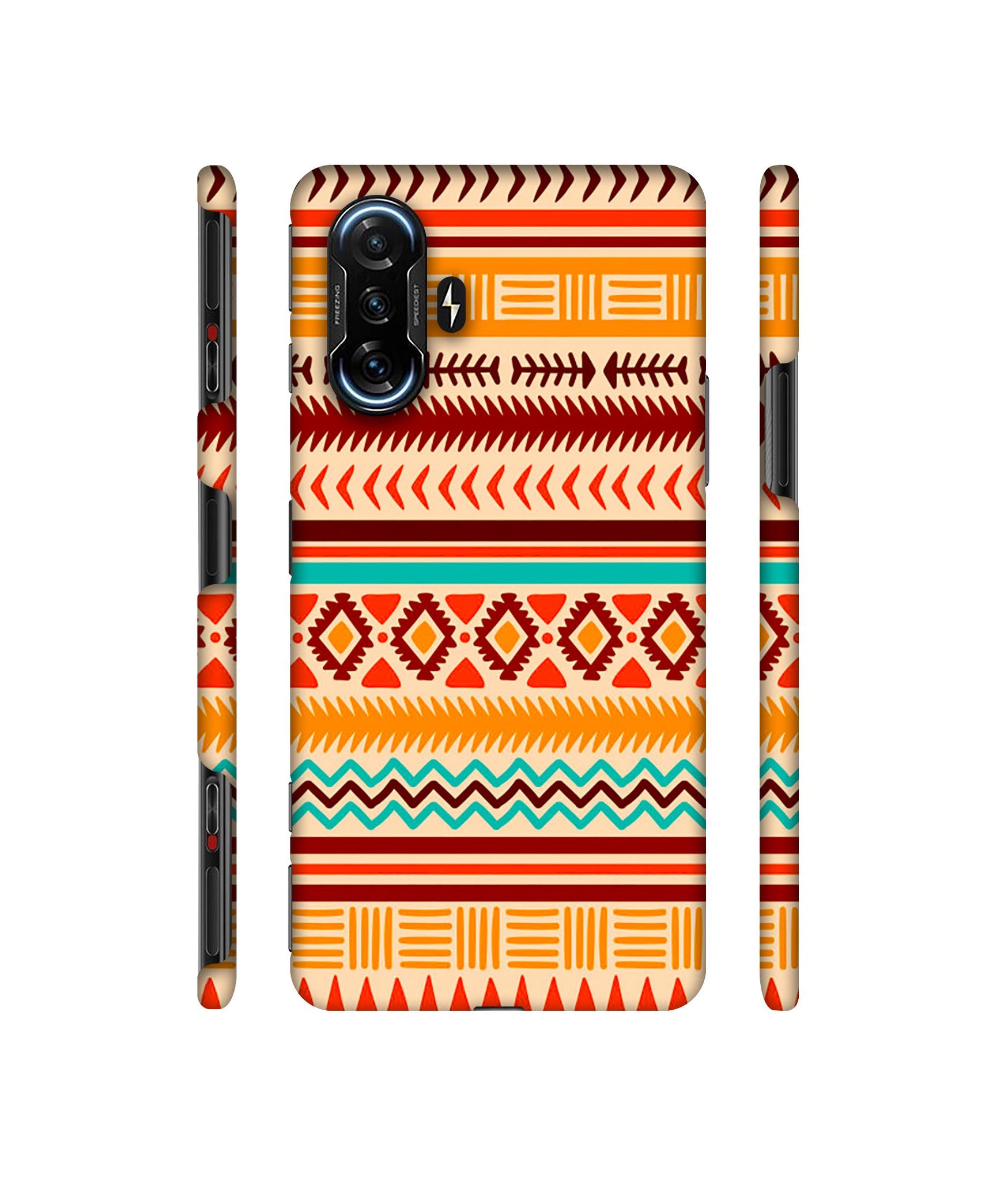 Marathi Rangoli Art Designer Hard Back Cover for Mi Poco F3 GT