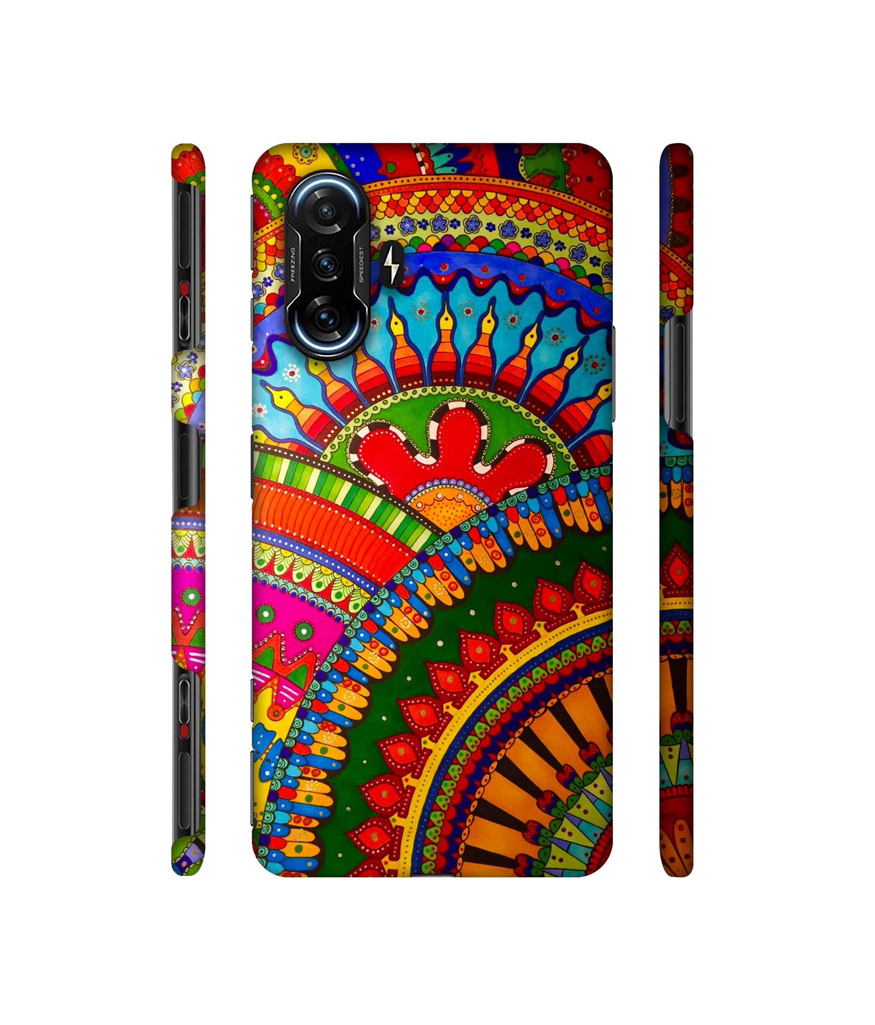 Rajasthani Rangoli Art Designer Hard Back Cover for Mi Poco F3 GT