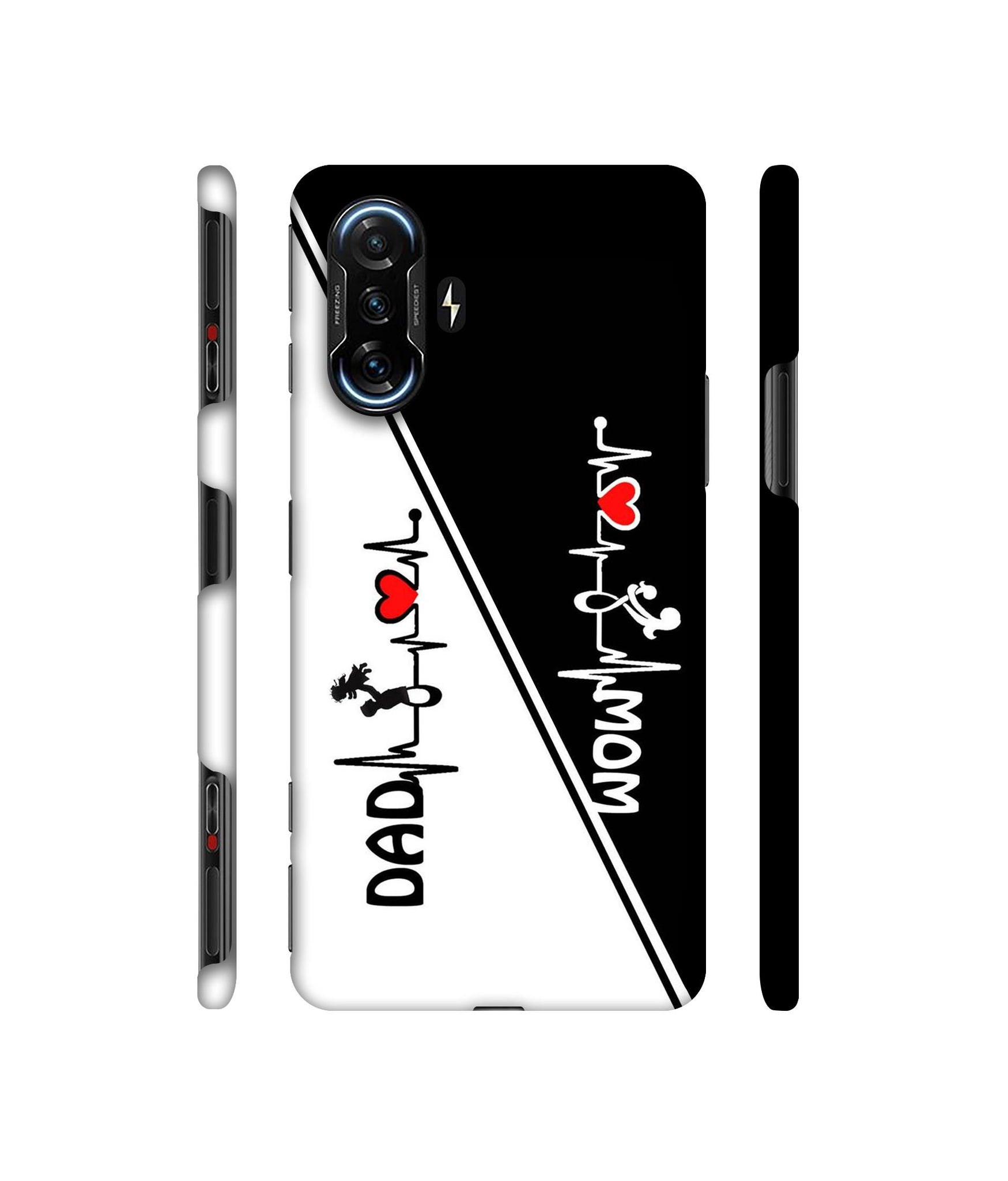 Mom and Dad Lover Designer Hard Back Cover for Mi Poco F3 GT