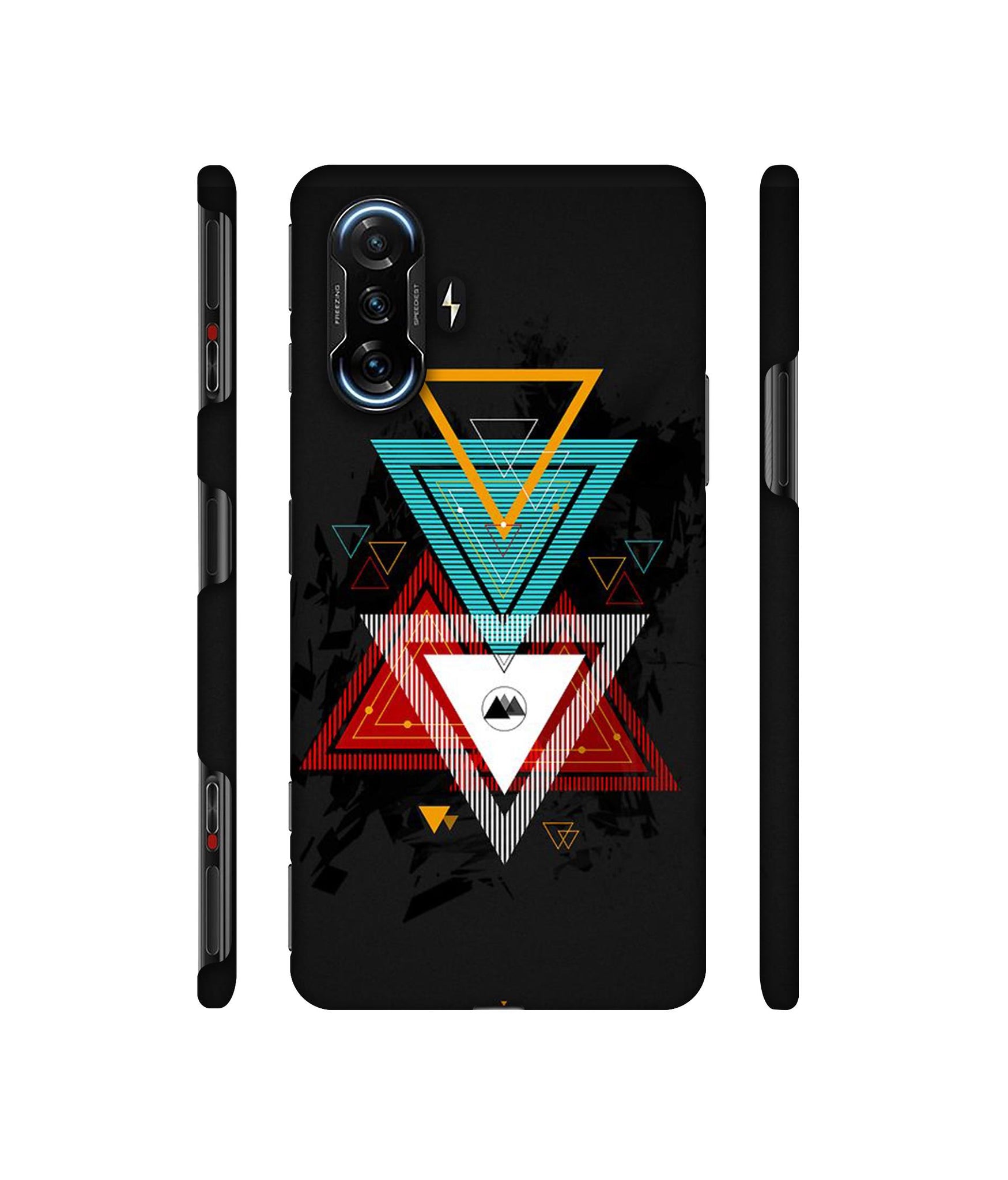 Illustrator Triangle Designer Hard Back Cover for Mi Poco F3 GT