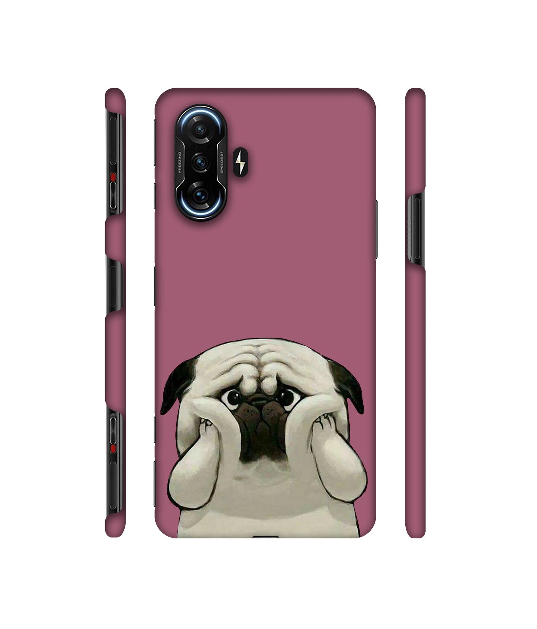 Pot Dog Purple Colour Designer Hard Back Cover for Mi Poco F3 GT