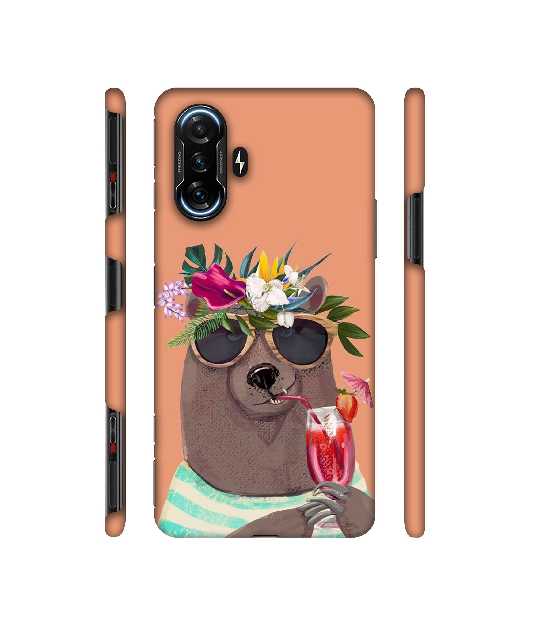 Summer Chill Beer Designer Hard Back Cover for Mi Poco F3 GT