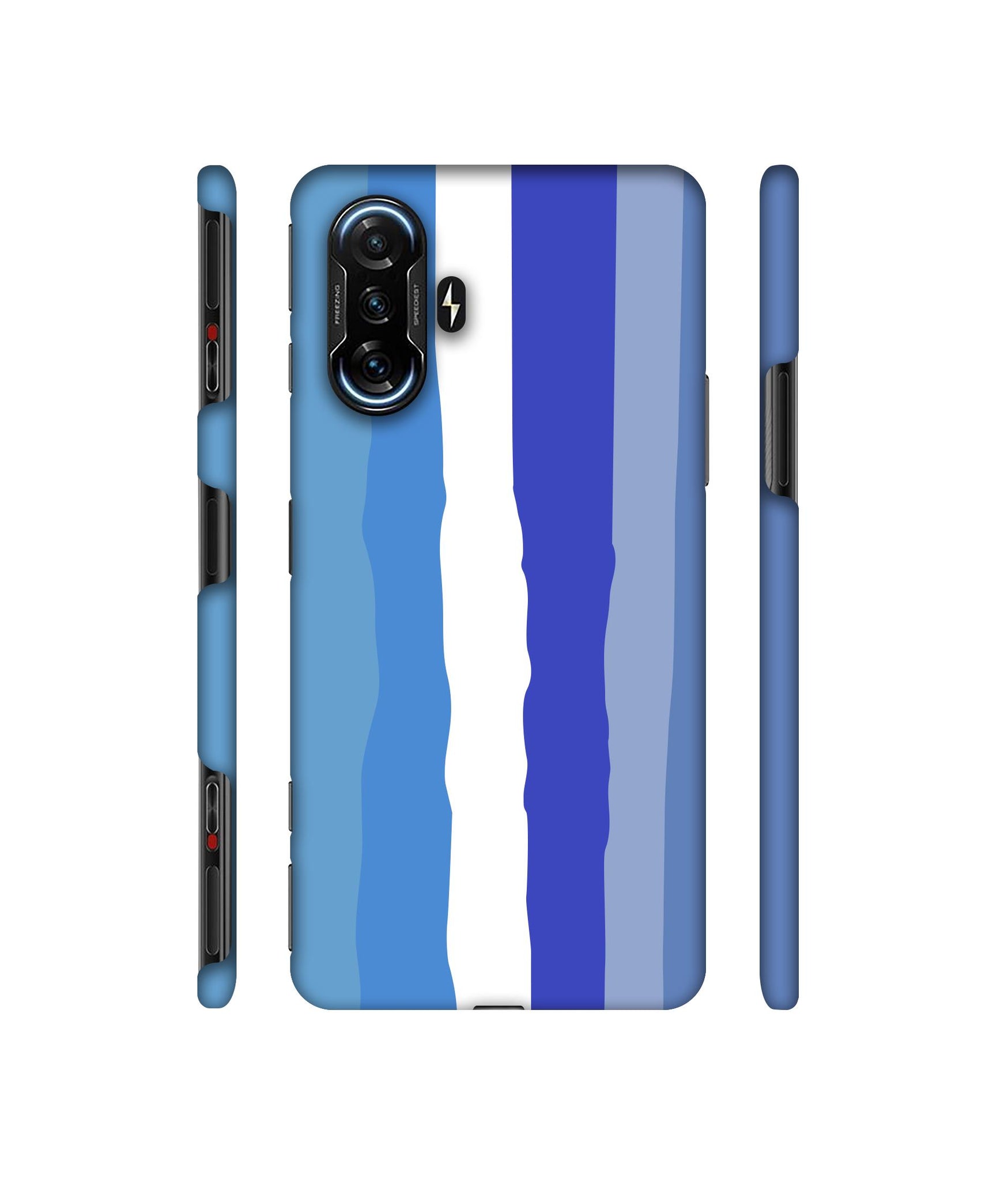 Blue Shade Rainbow Designer Hard Back Cover for Mi Poco F3 GT