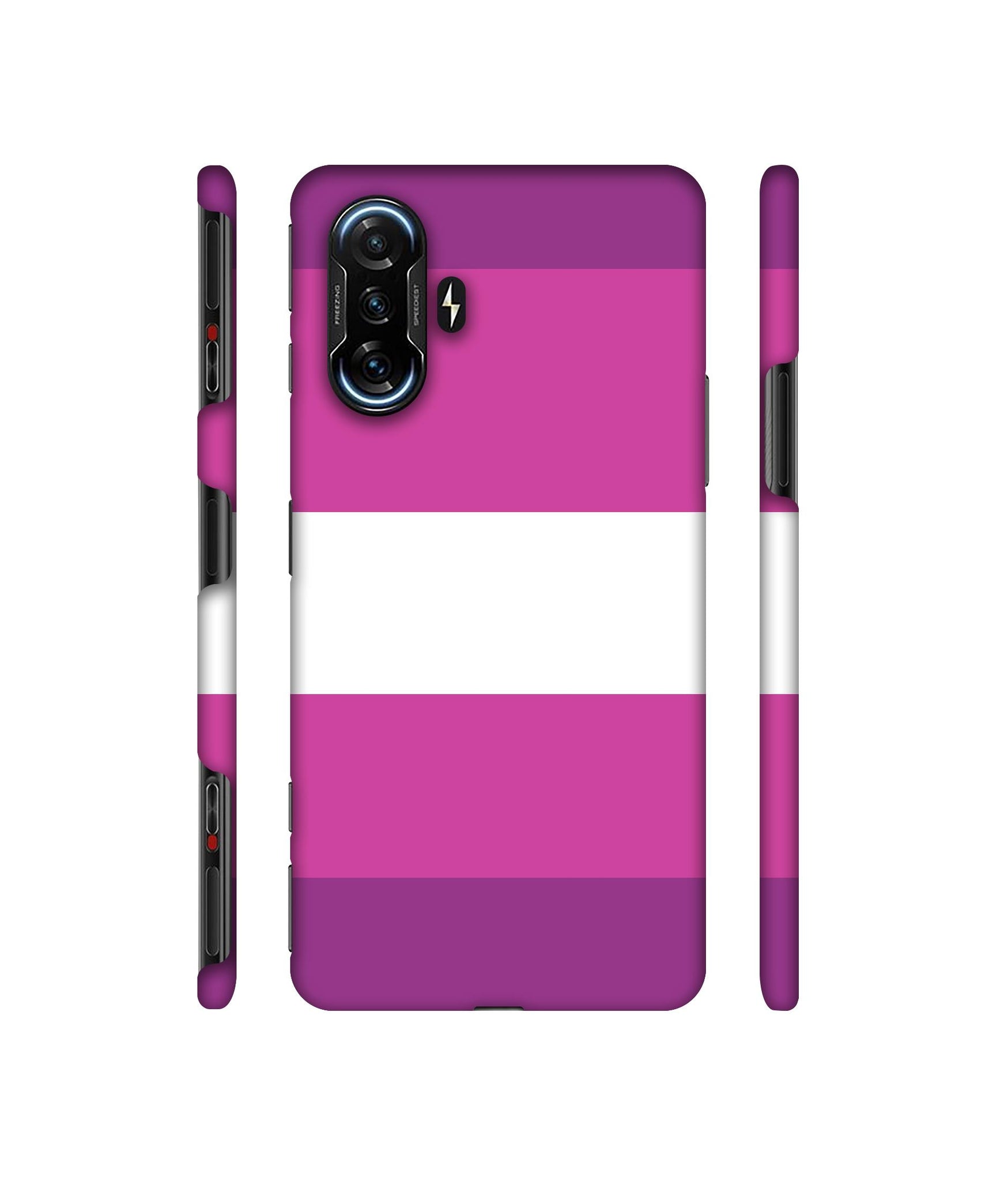 Purple Shade Straps Designer Hard Back Cover for Mi Poco F3 GT