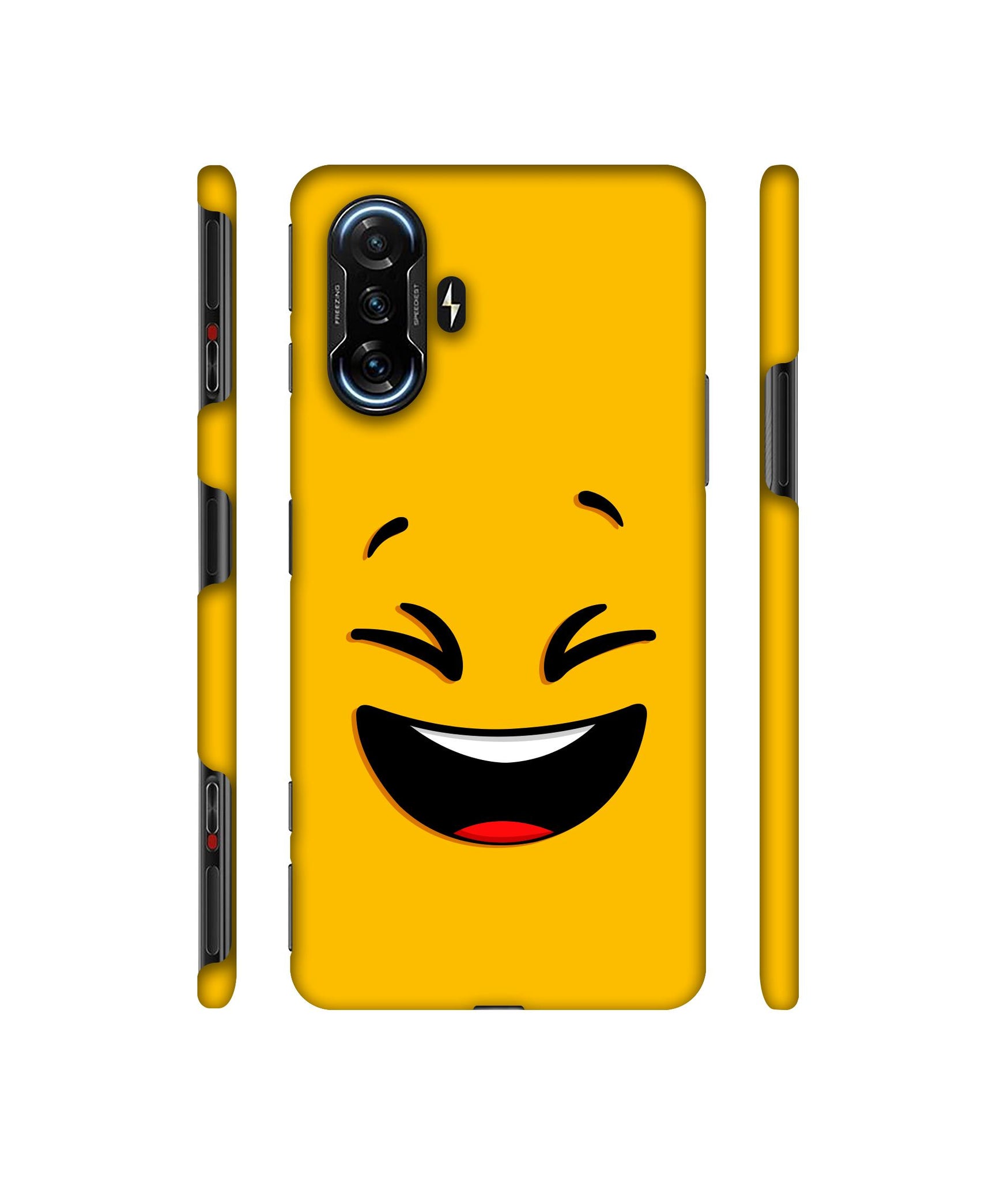 Smile Face Designer Hard Back Cover for Mi Poco F3 GT