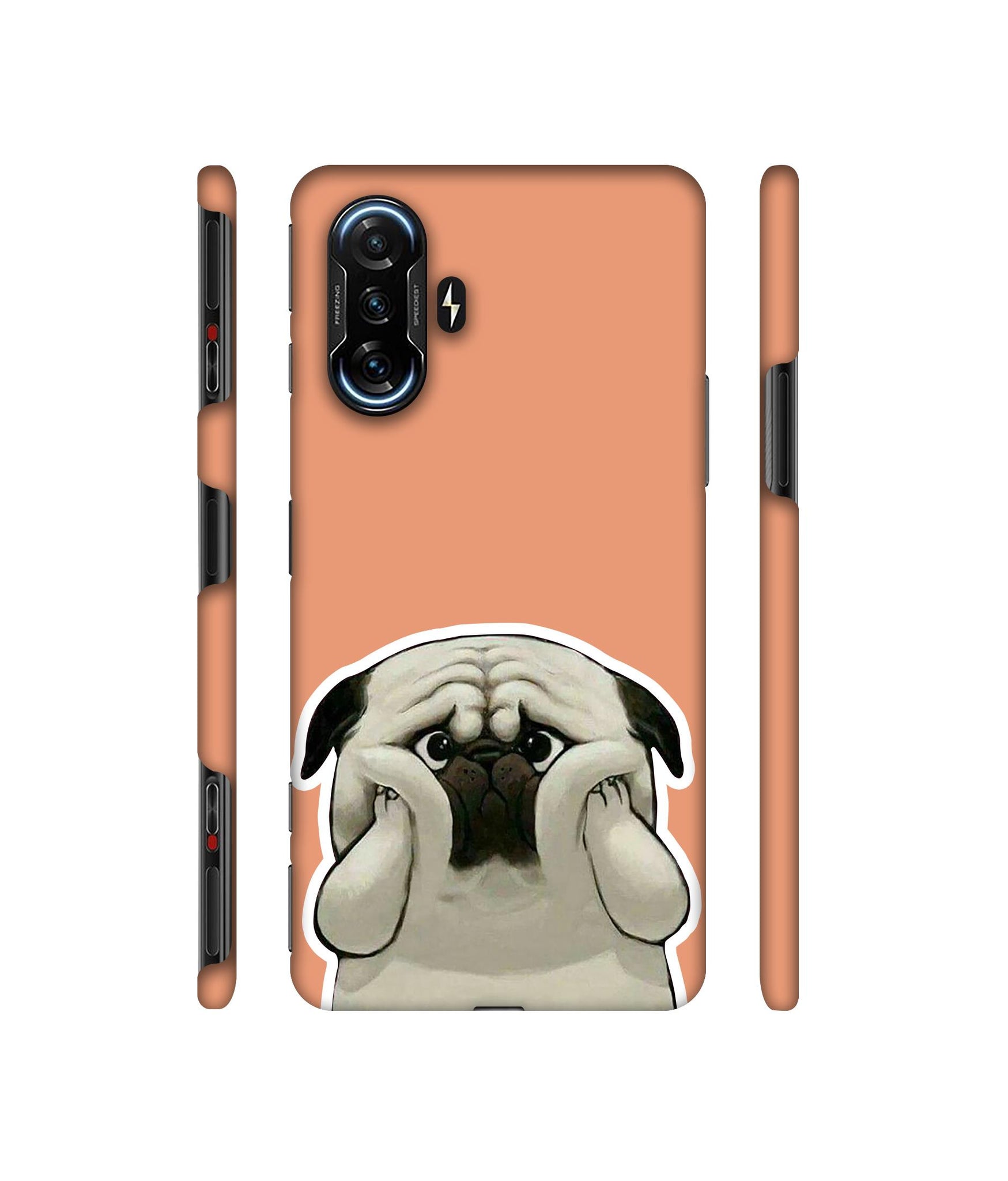 Pot Dog Pich Colour Designer Hard Back Cover for Mi Poco F3 GT