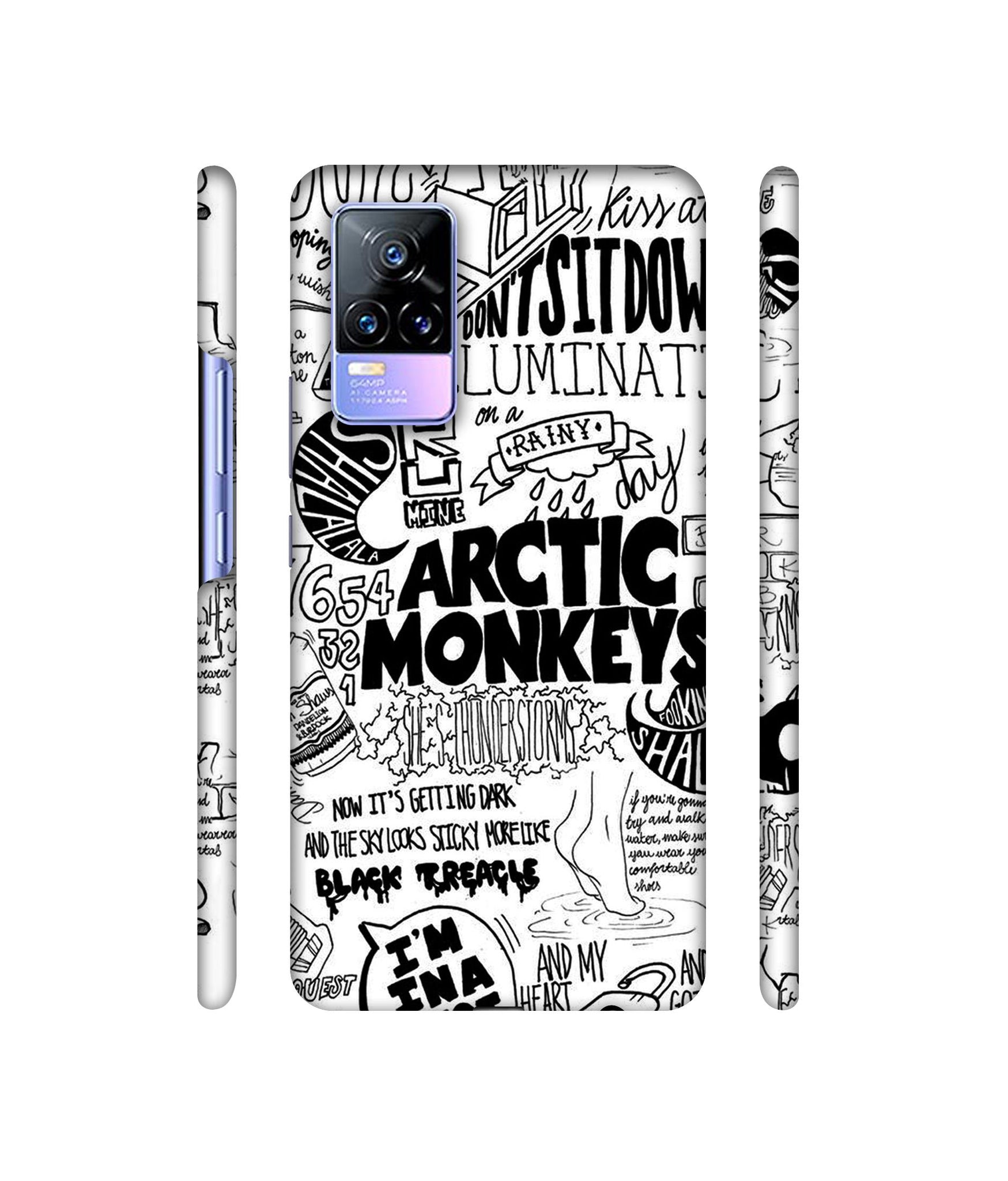 Arctic Monkeys Pattern Designer Hard Back Cover for Vivo Y73 4G / Vivo V21E 4G