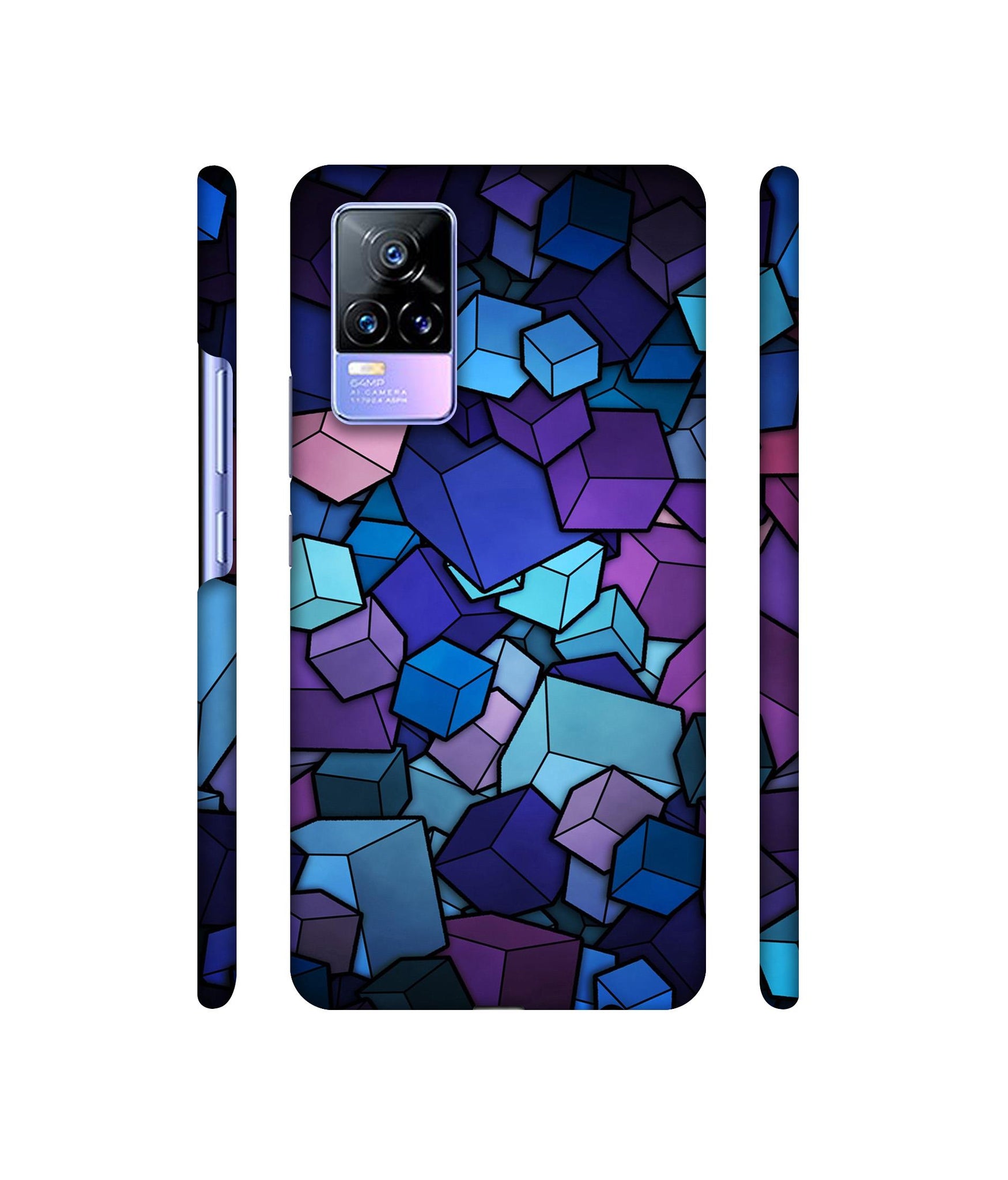 Color Box Designer Hard Back Cover for Vivo Y73 4G / Vivo V21E 4G