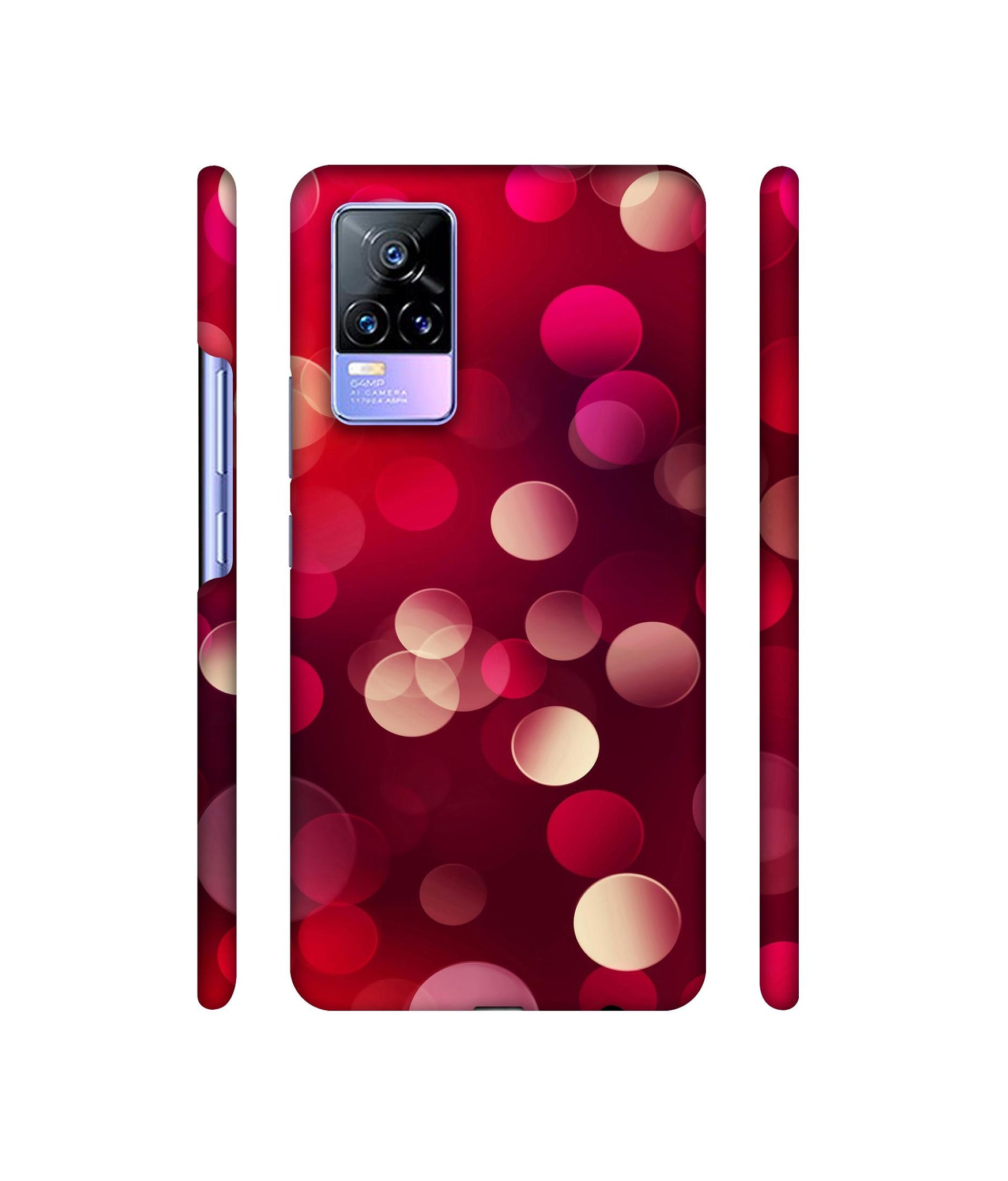 3D Circles Designer Hard Back Cover for Vivo Y73 4G / Vivo V21E 4G