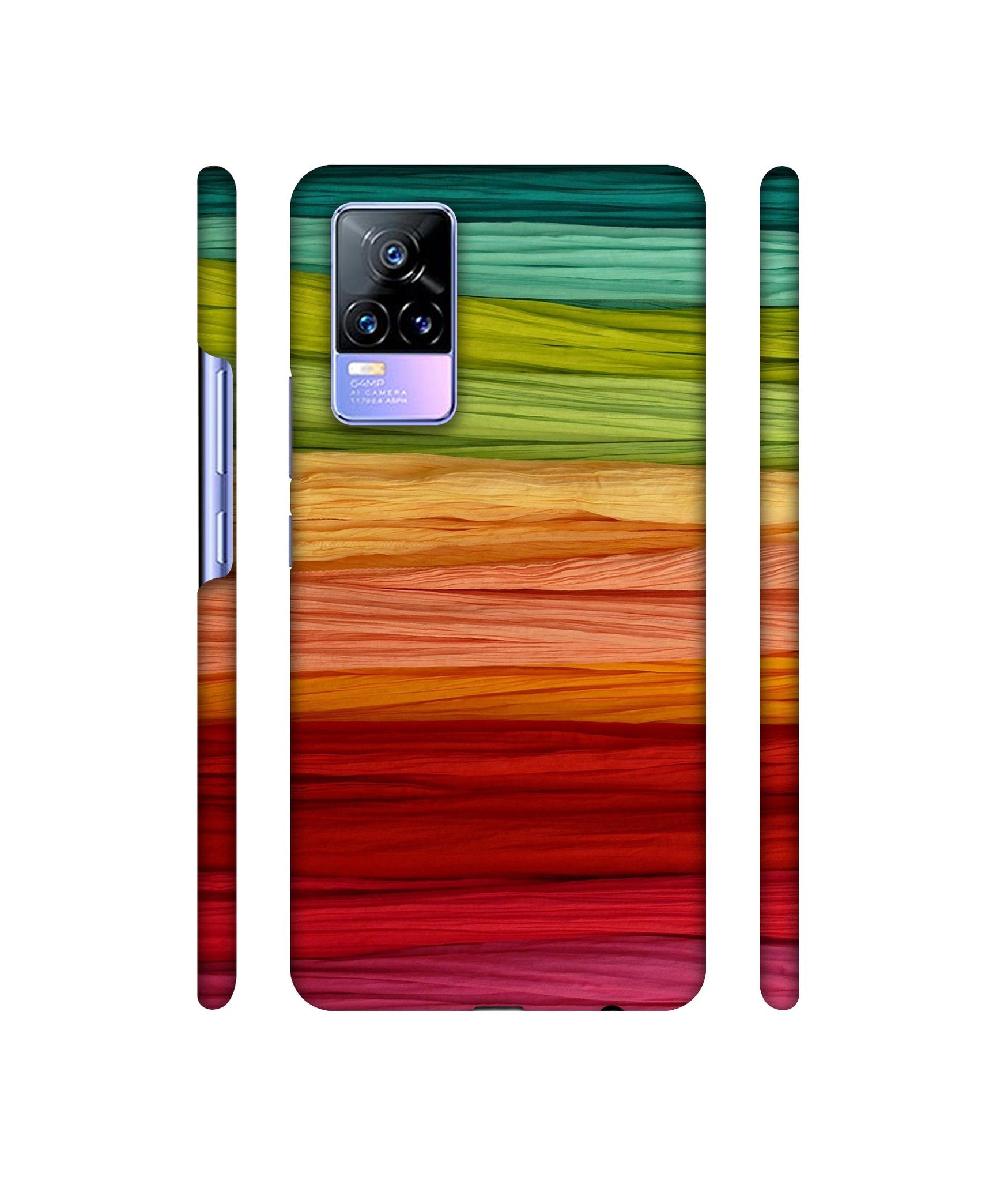Colorful Thread Designer Hard Back Cover for Vivo Y73 4G / Vivo V21E 4G