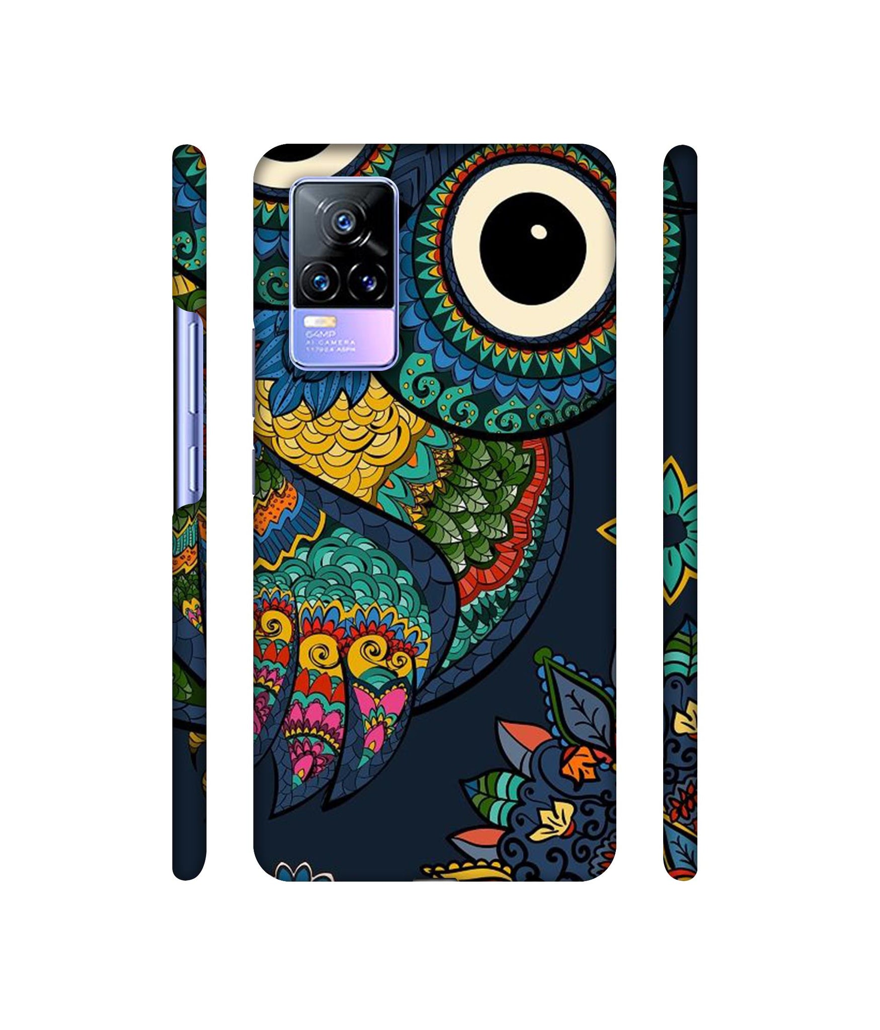 Owl Designer Hard Back Cover for Vivo Y73 4G / Vivo V21E 4G