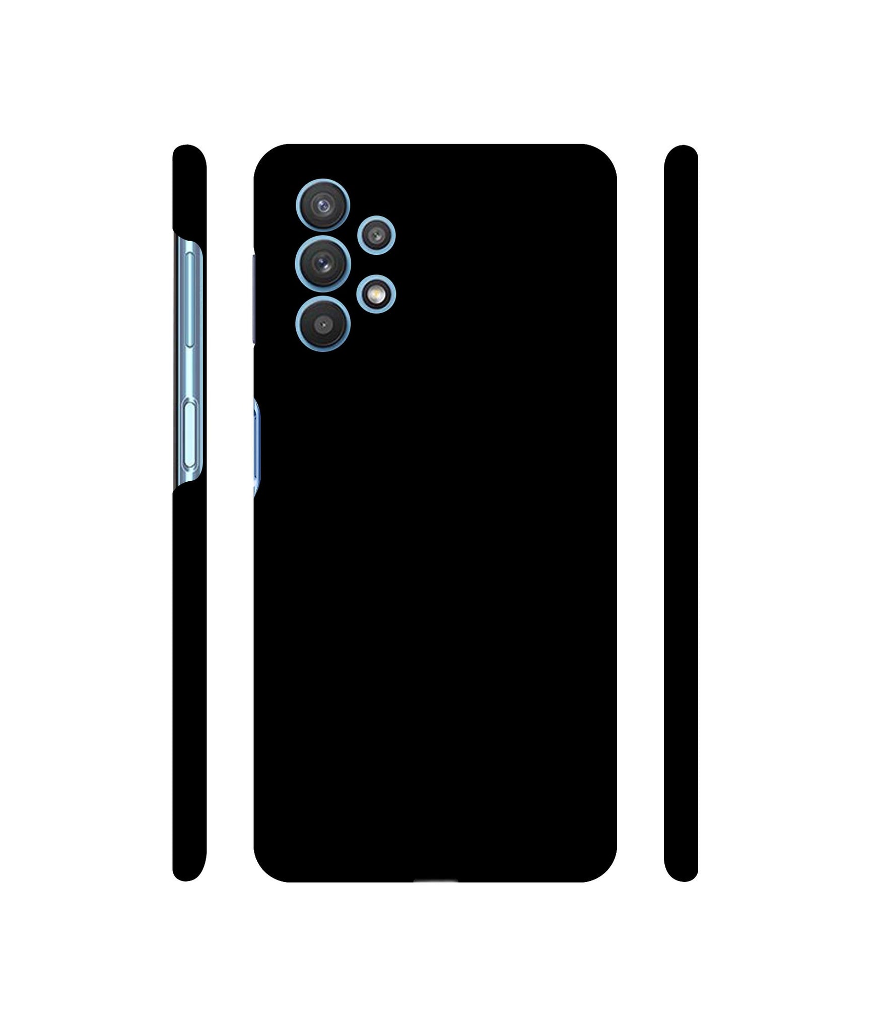 Solid Black Designer Hard Back Cover for Samsung Galaxy M32 5G / A32 5G