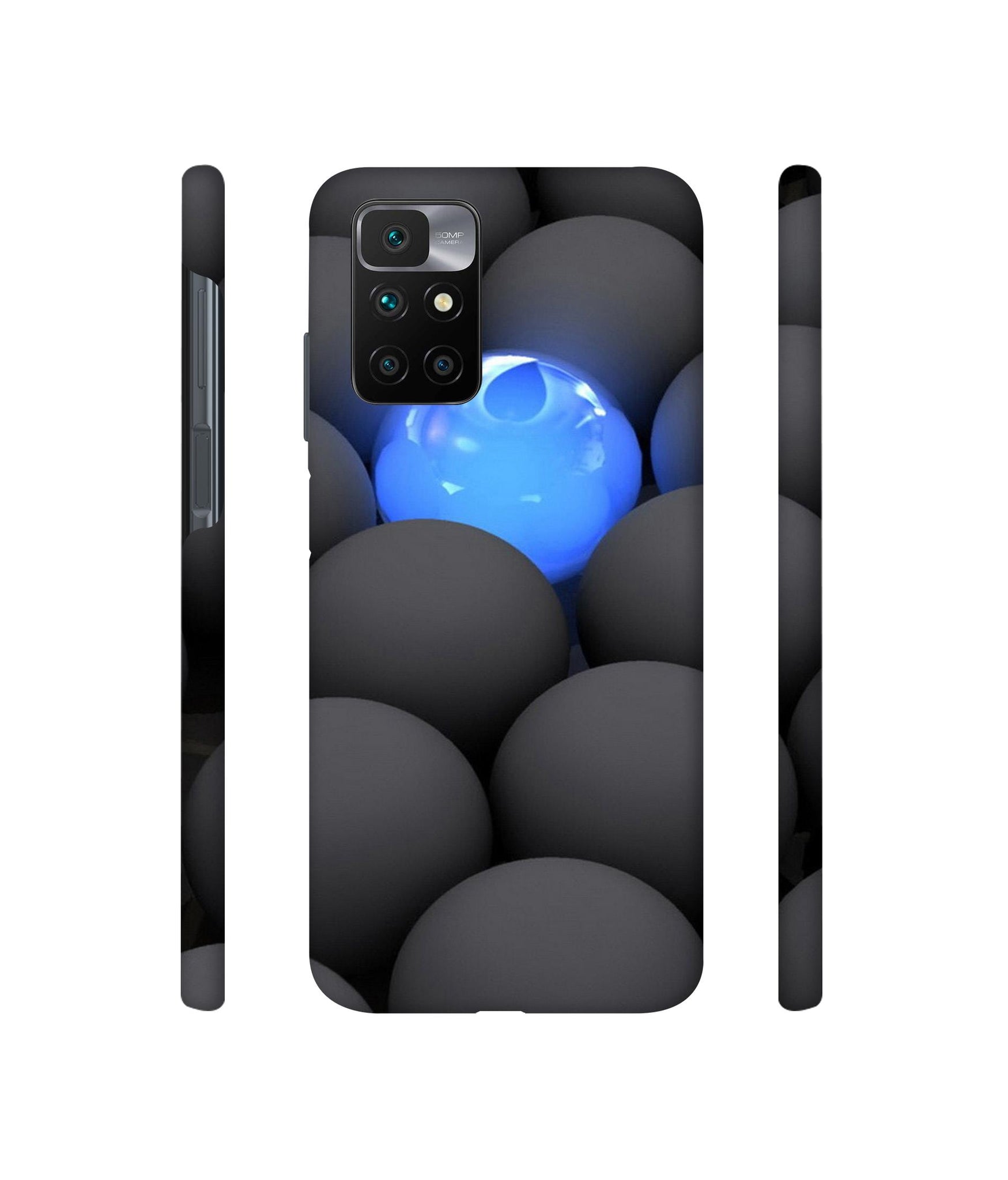 Balls Dark Neon Sight Surface Designer Hard Back Cover for Mi Redmi 10 Prime