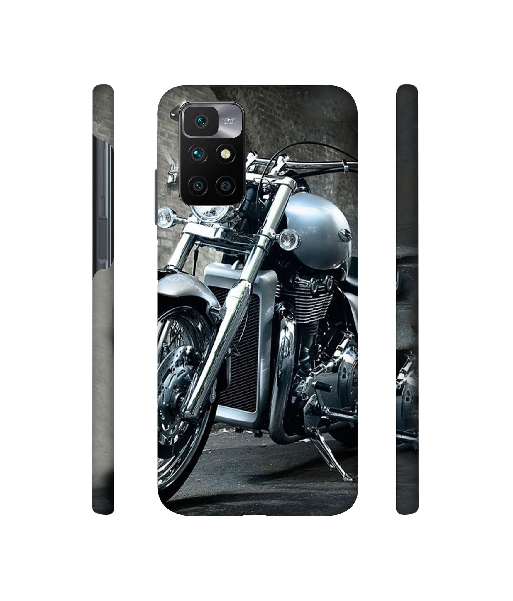 Motorcycle Designer Hard Back Cover for Mi Redmi 10 Prime