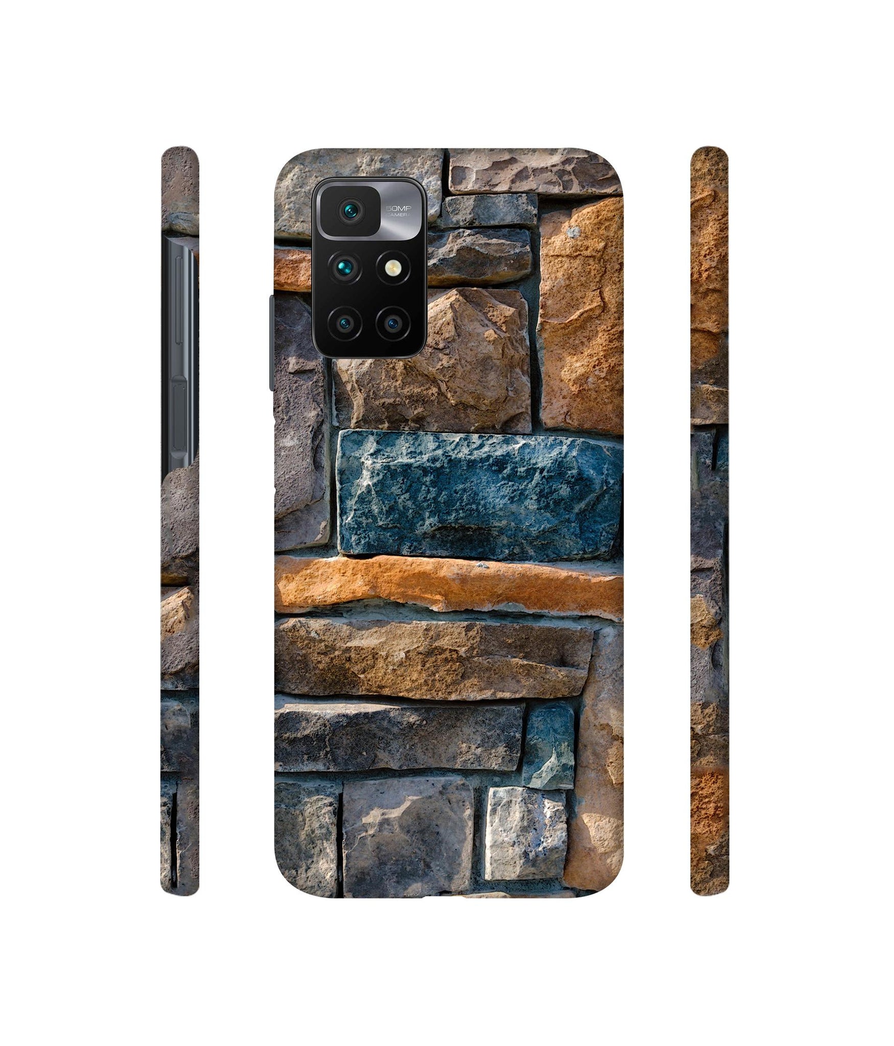 Decorative Stone Cladding Designer Hard Back Cover for Mi Redmi 10 Prime