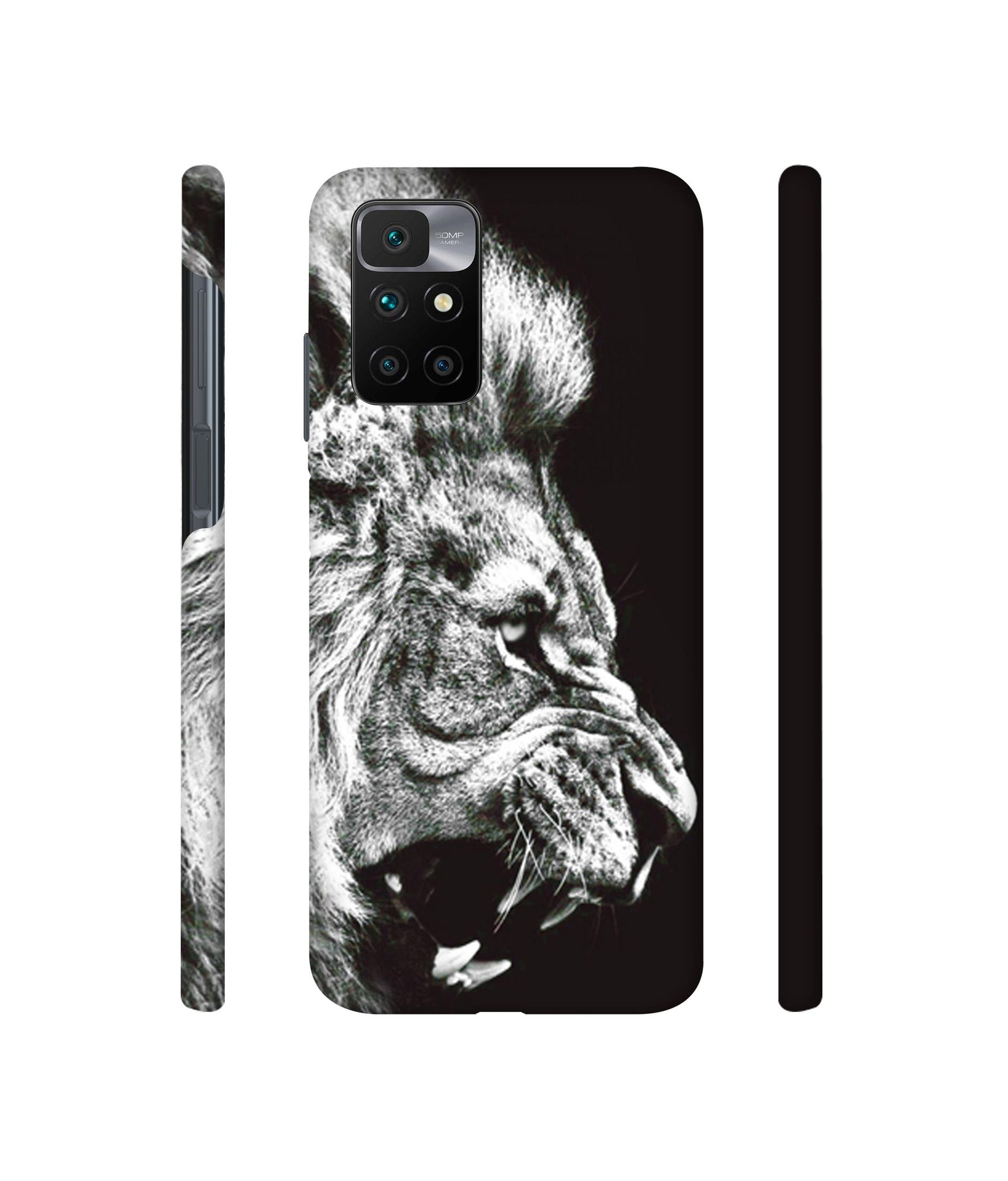 Angry Lion Designer Hard Back Cover for Mi Redmi 10 Prime