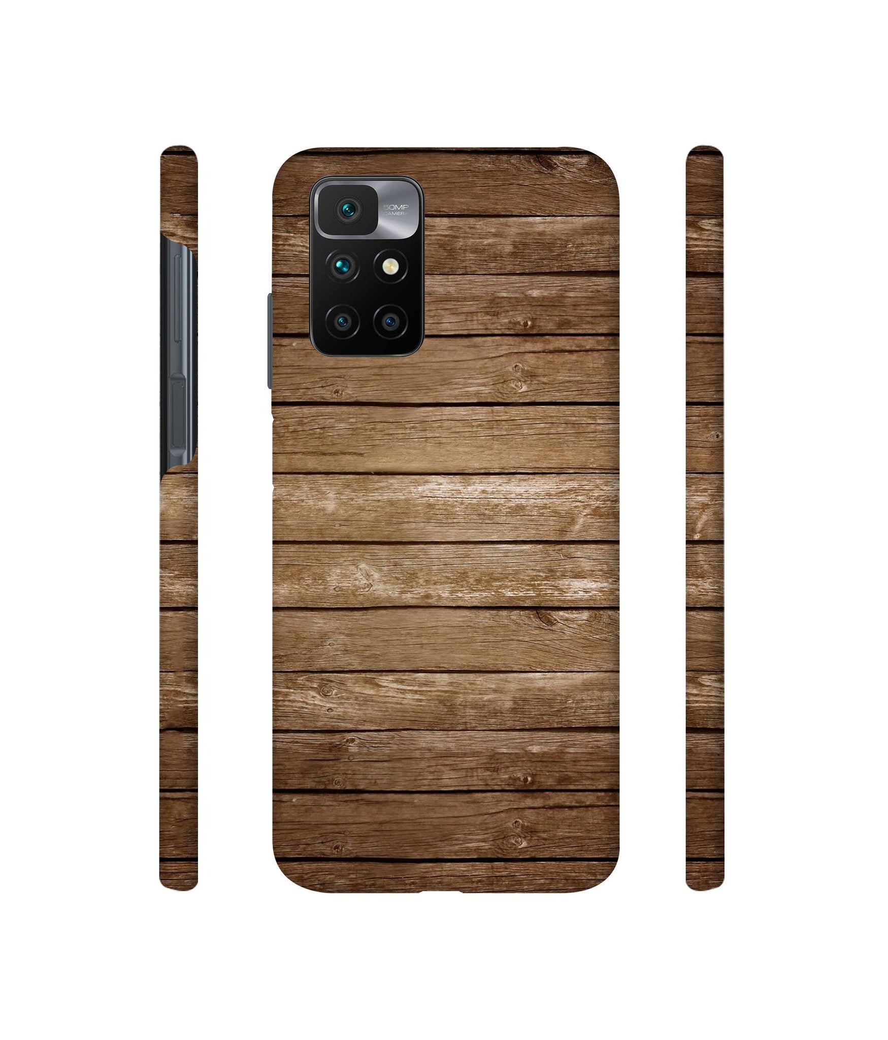 Wood Designer Hard Back Cover for Mi Redmi 10 Prime
