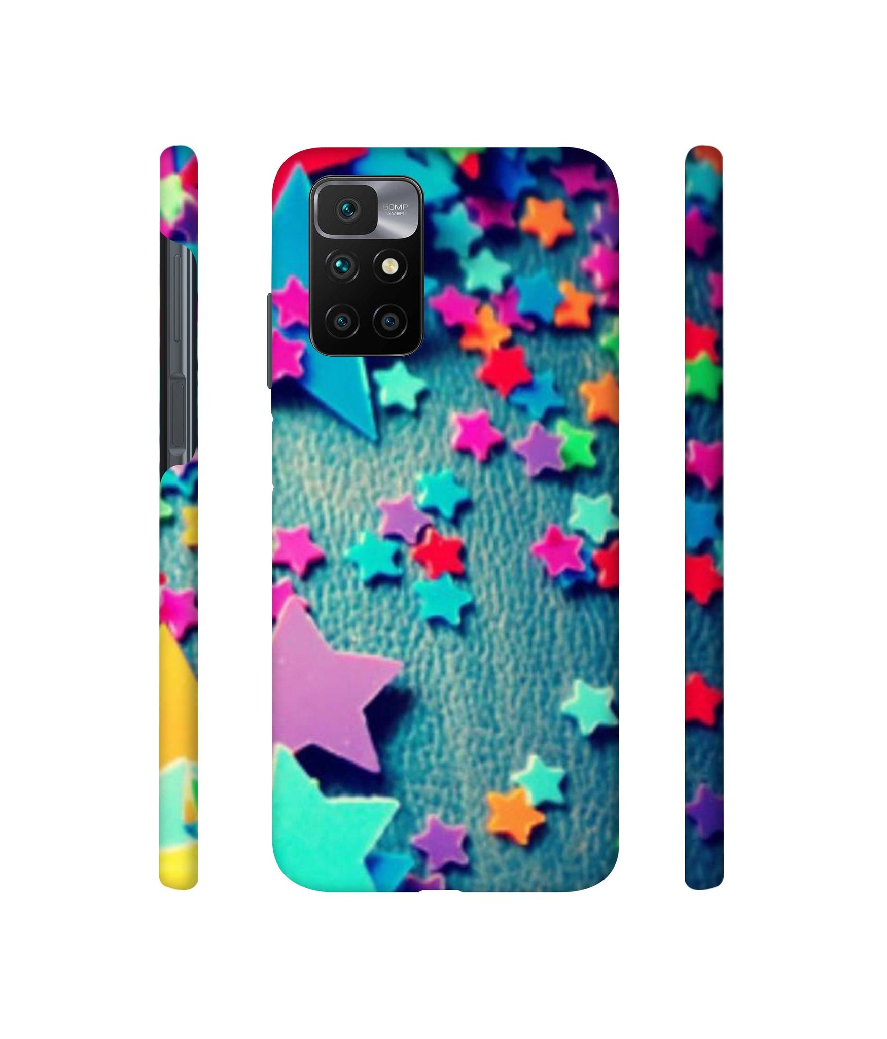 Colorful Stars Designer Hard Back Cover for Mi Redmi 10 Prime