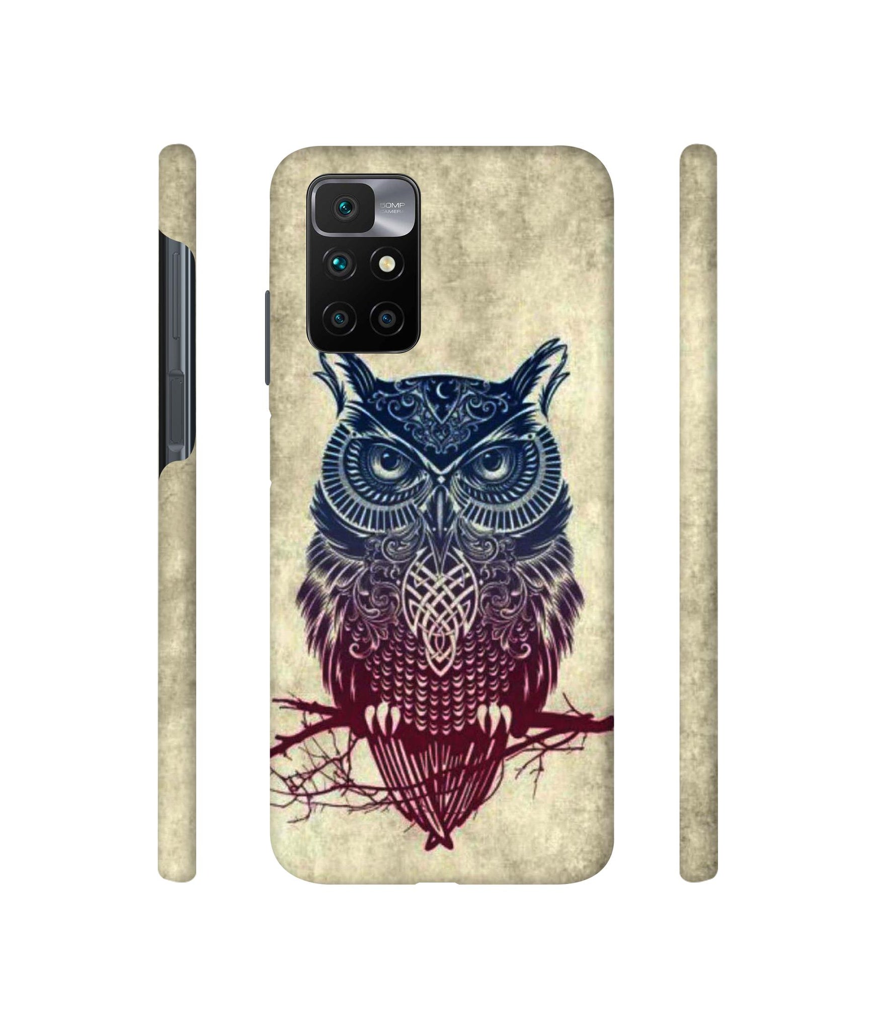 Owl Pattern Designer Hard Back Cover for Mi Redmi 10 Prime