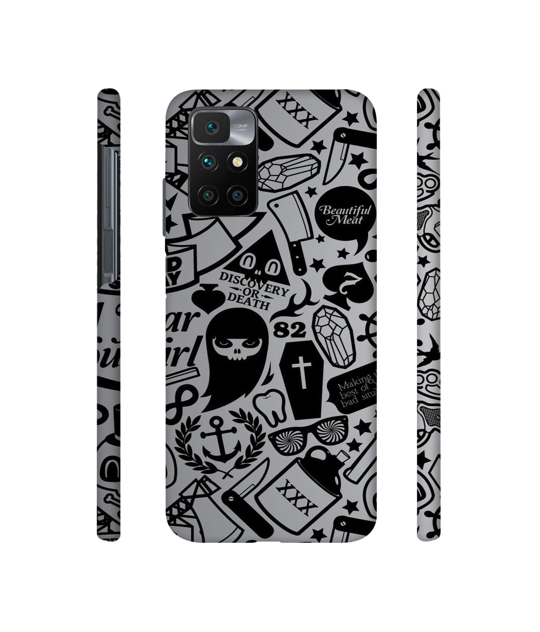 Discover Or Death Designer Hard Back Cover for Mi Redmi 10 Prime