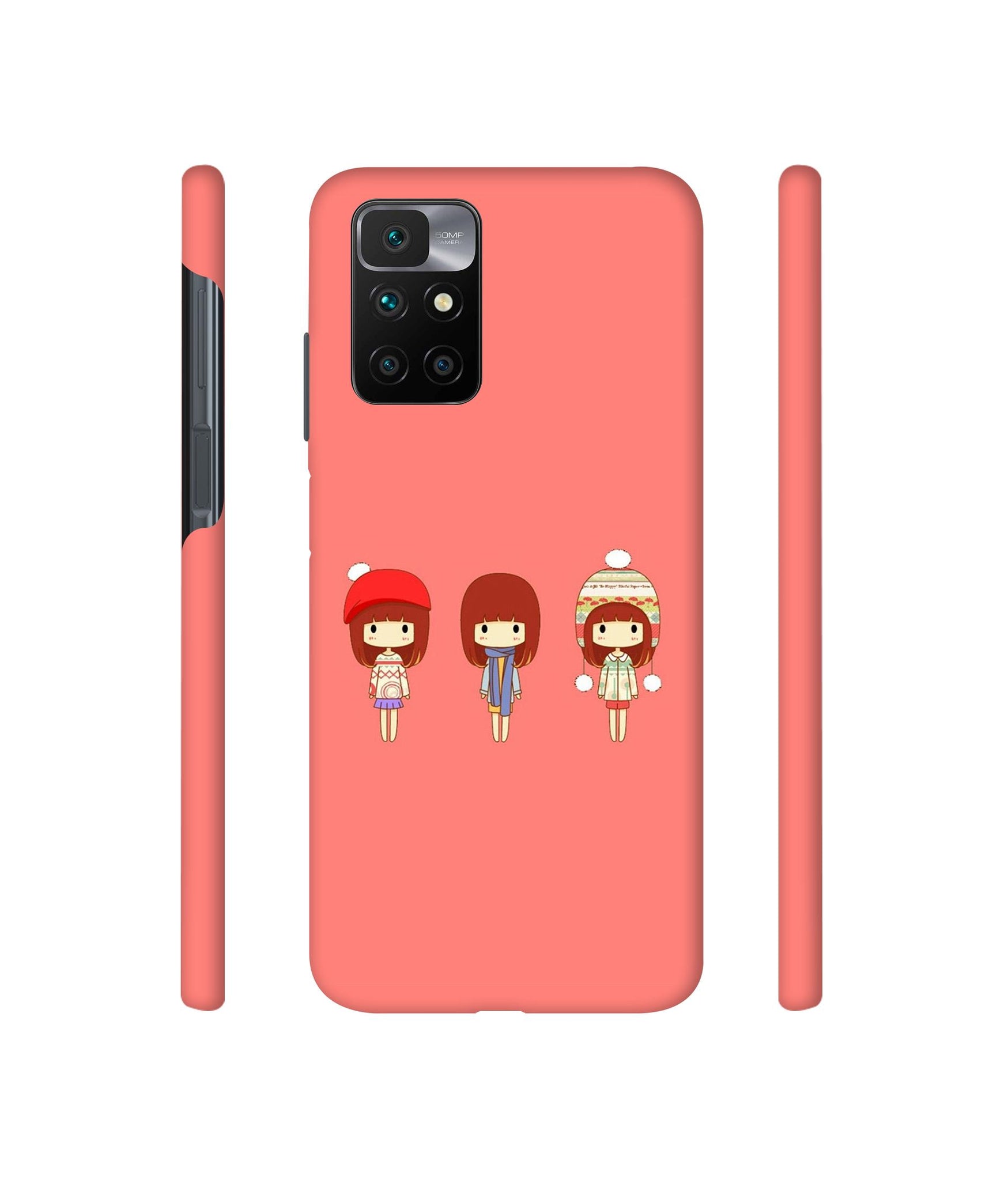 Cute Girls Designer Hard Back Cover for Mi Redmi 10 Prime
