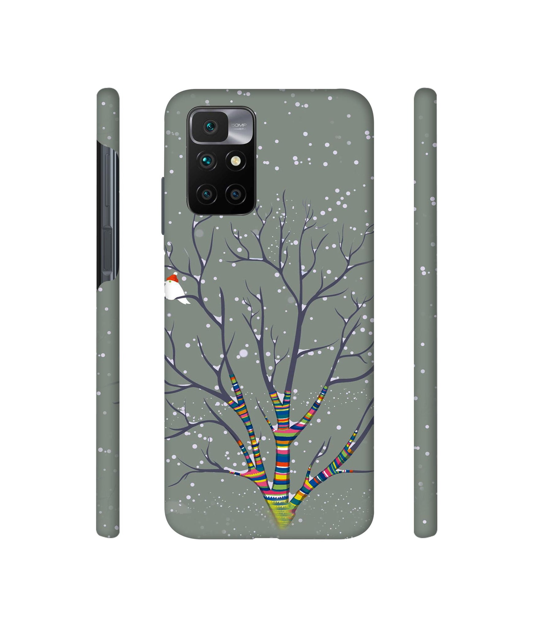Winter Pattern Print Designer Hard Back Cover for Mi Redmi 10 Prime