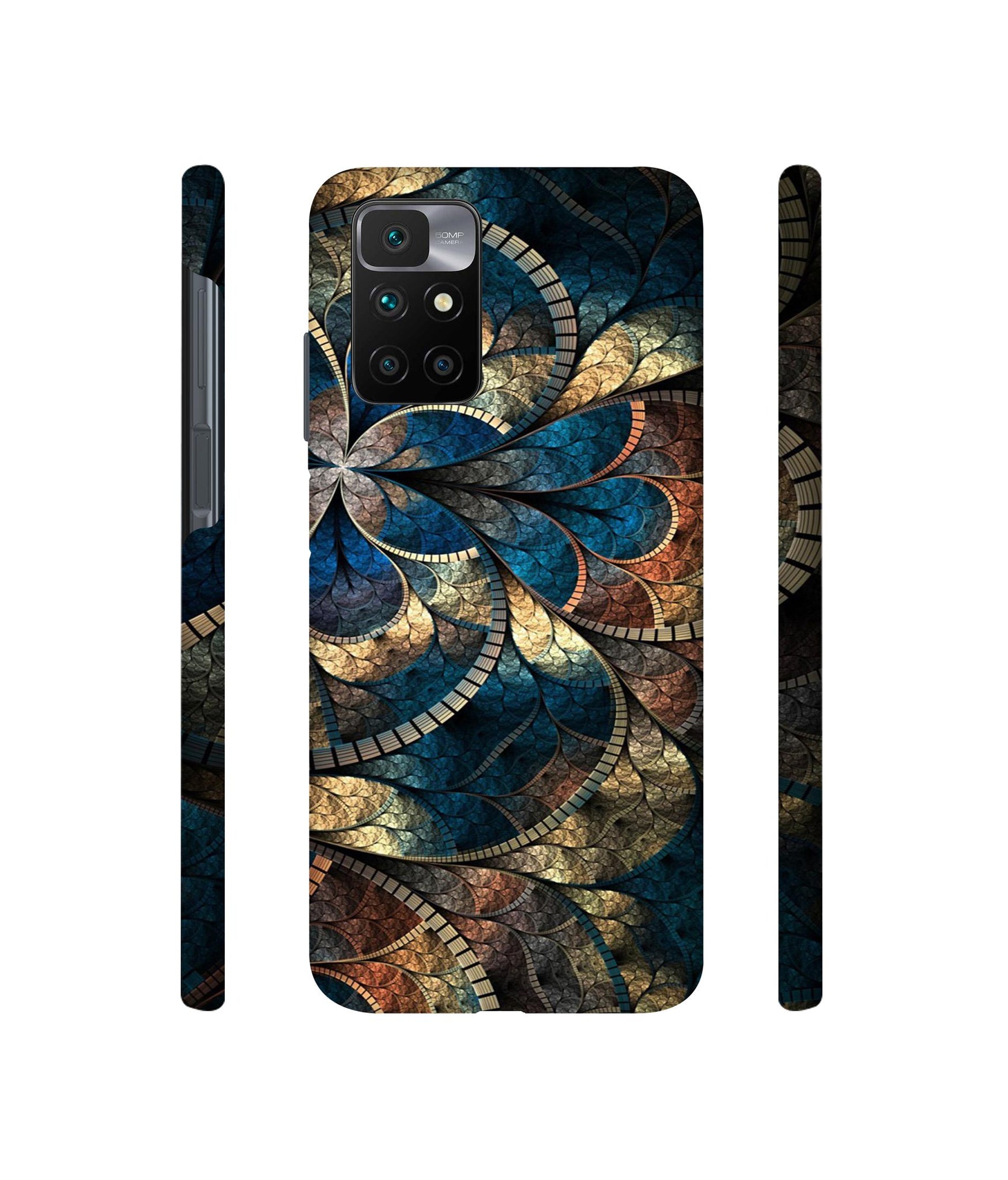 Fractional Pattern Designer Hard Back Cover for Mi Redmi 10 Prime