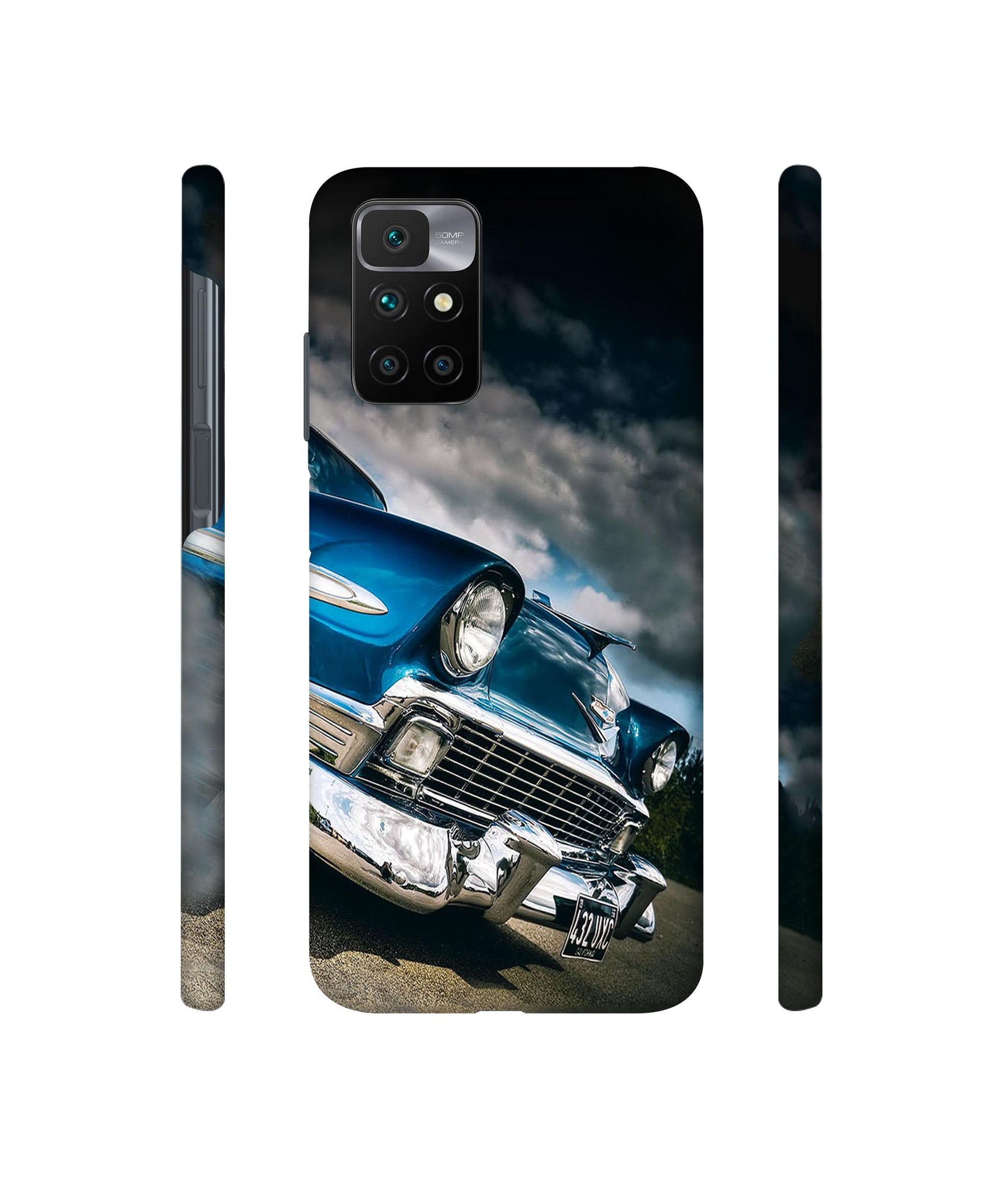 Vintage Car Pattern Designer Hard Back Cover for Mi Redmi 10 Prime