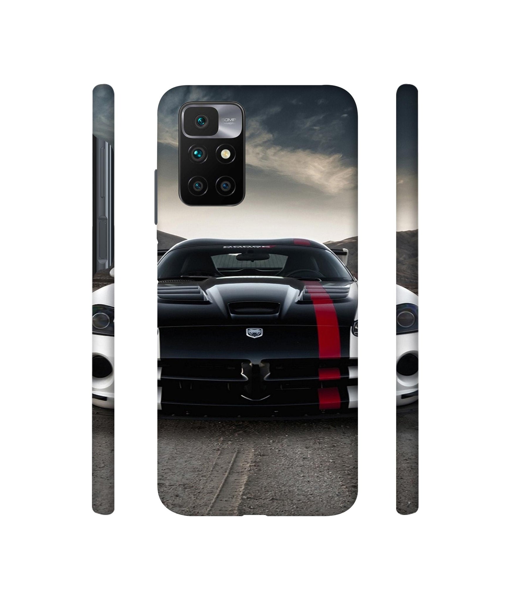 Sports Car Pattern Designer Hard Back Cover for Mi Redmi 10 Prime