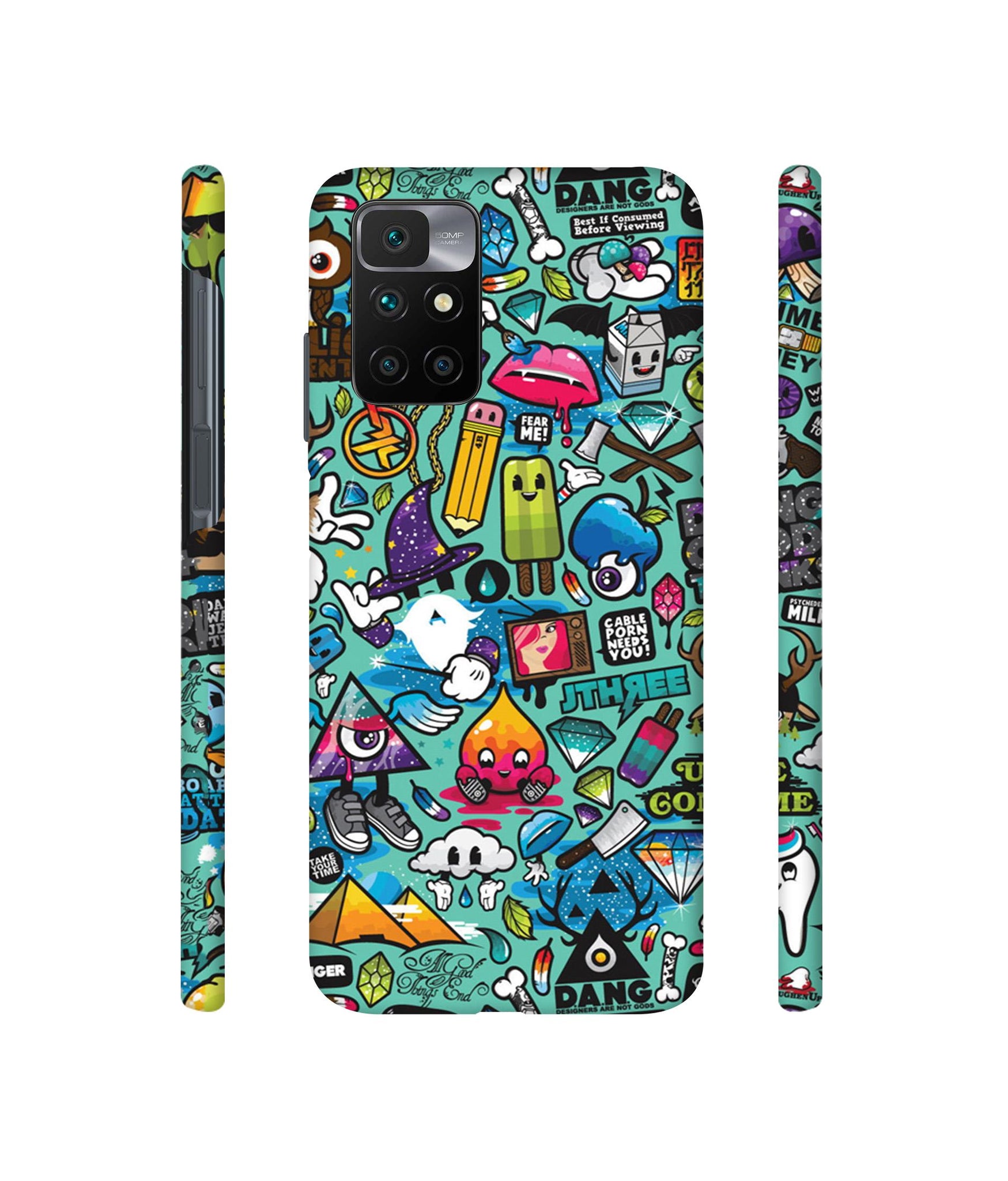 Crazy Designer Hard Back Cover for Mi Redmi 10 Prime