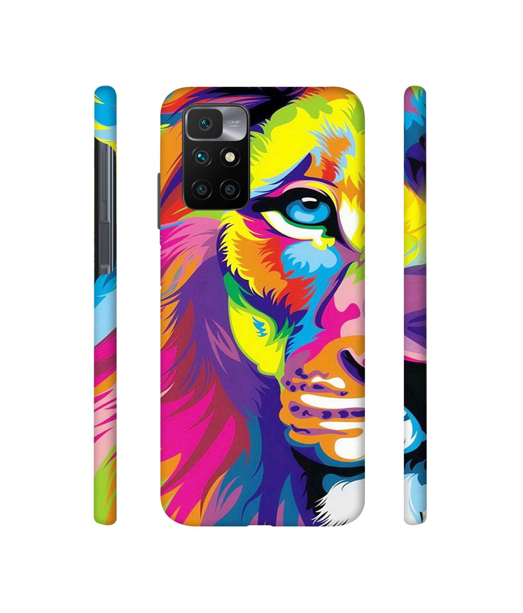 Lion Designer Hard Back Cover for Mi Redmi 10 Prime
