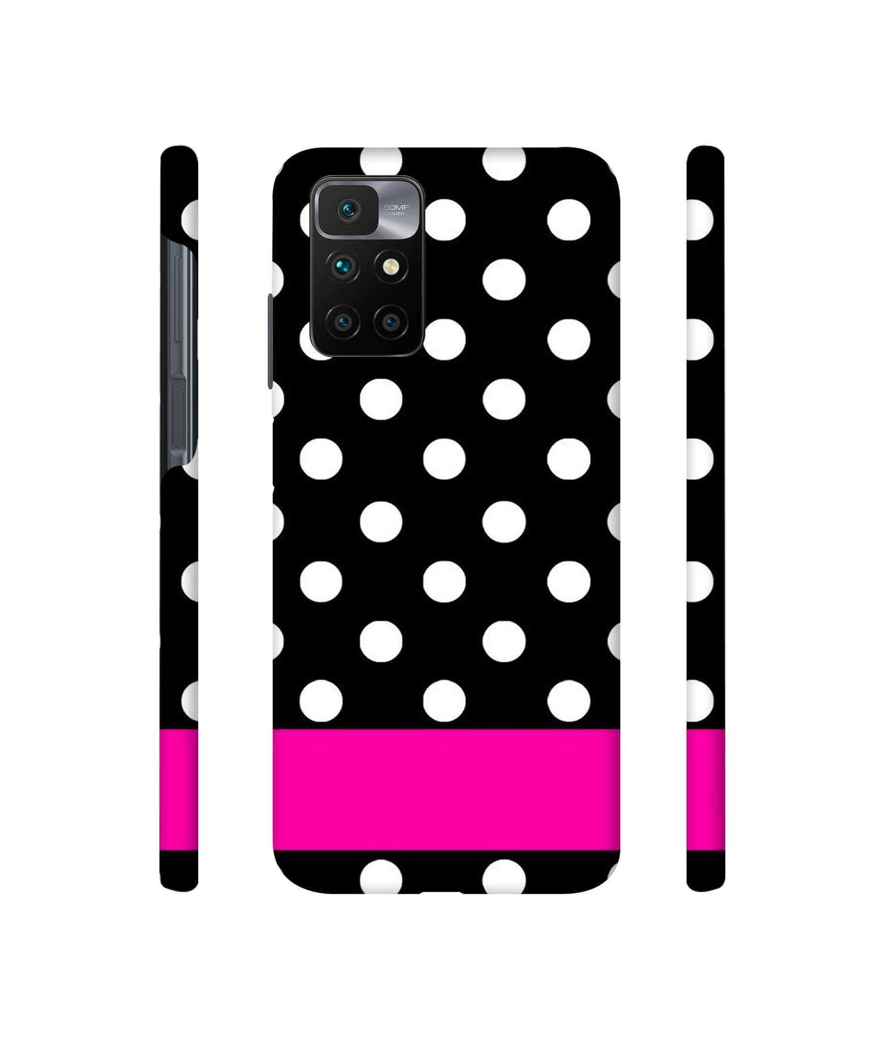 White Dots Pattern Designer Hard Back Cover for Mi Redmi 10 Prime