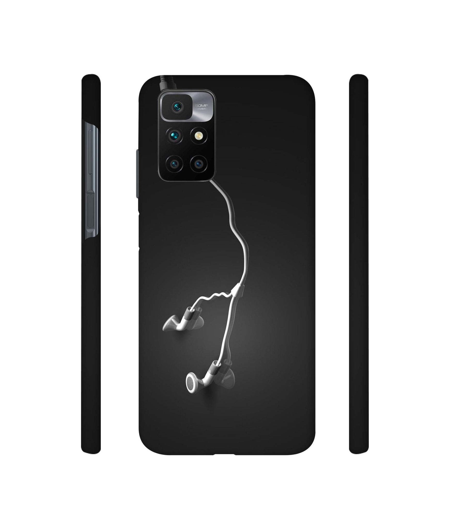Headphone Designer Hard Back Cover for Mi Redmi 10 Prime