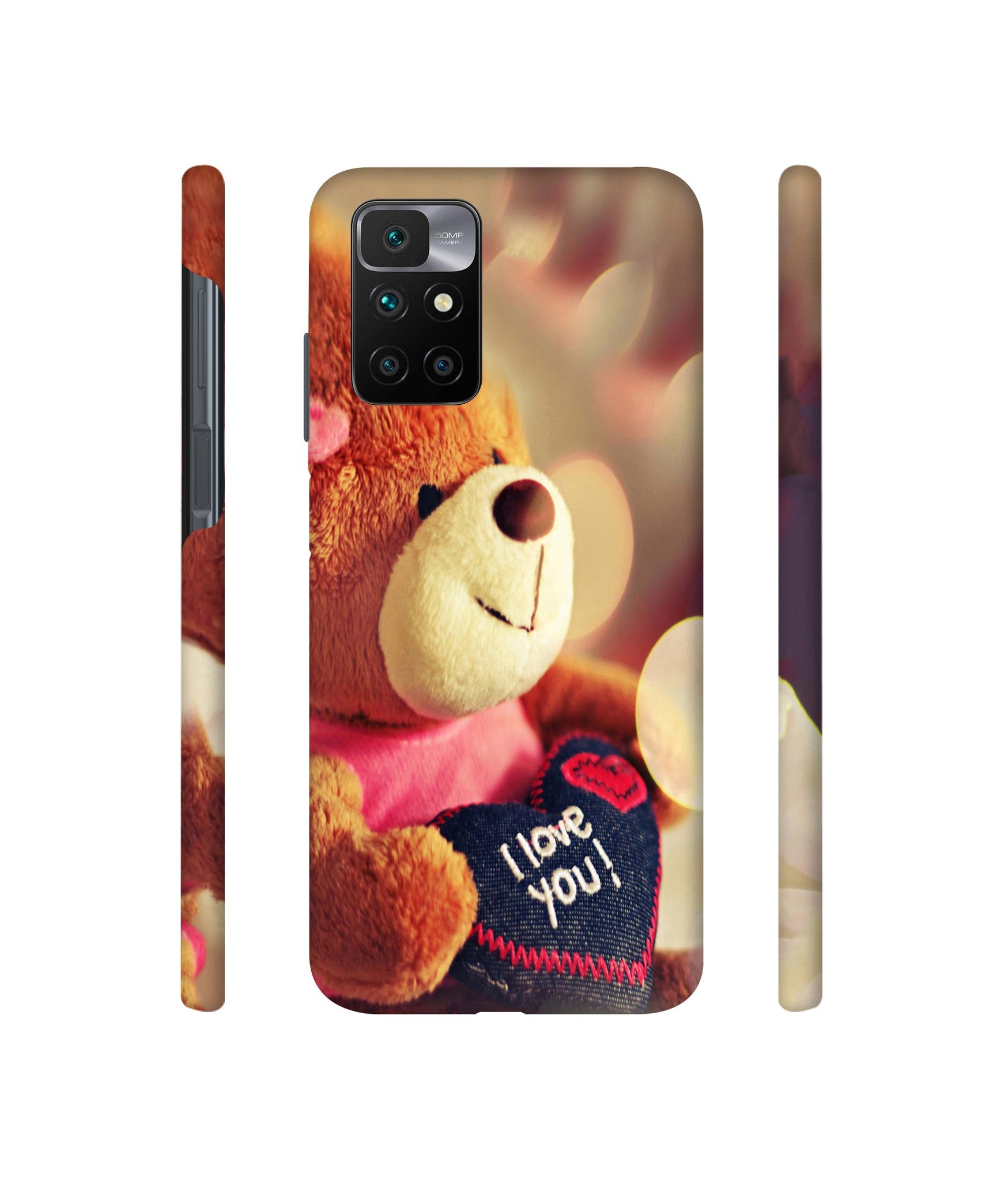 Teddy Bear Designer Hard Back Cover for Mi Redmi 10 Prime